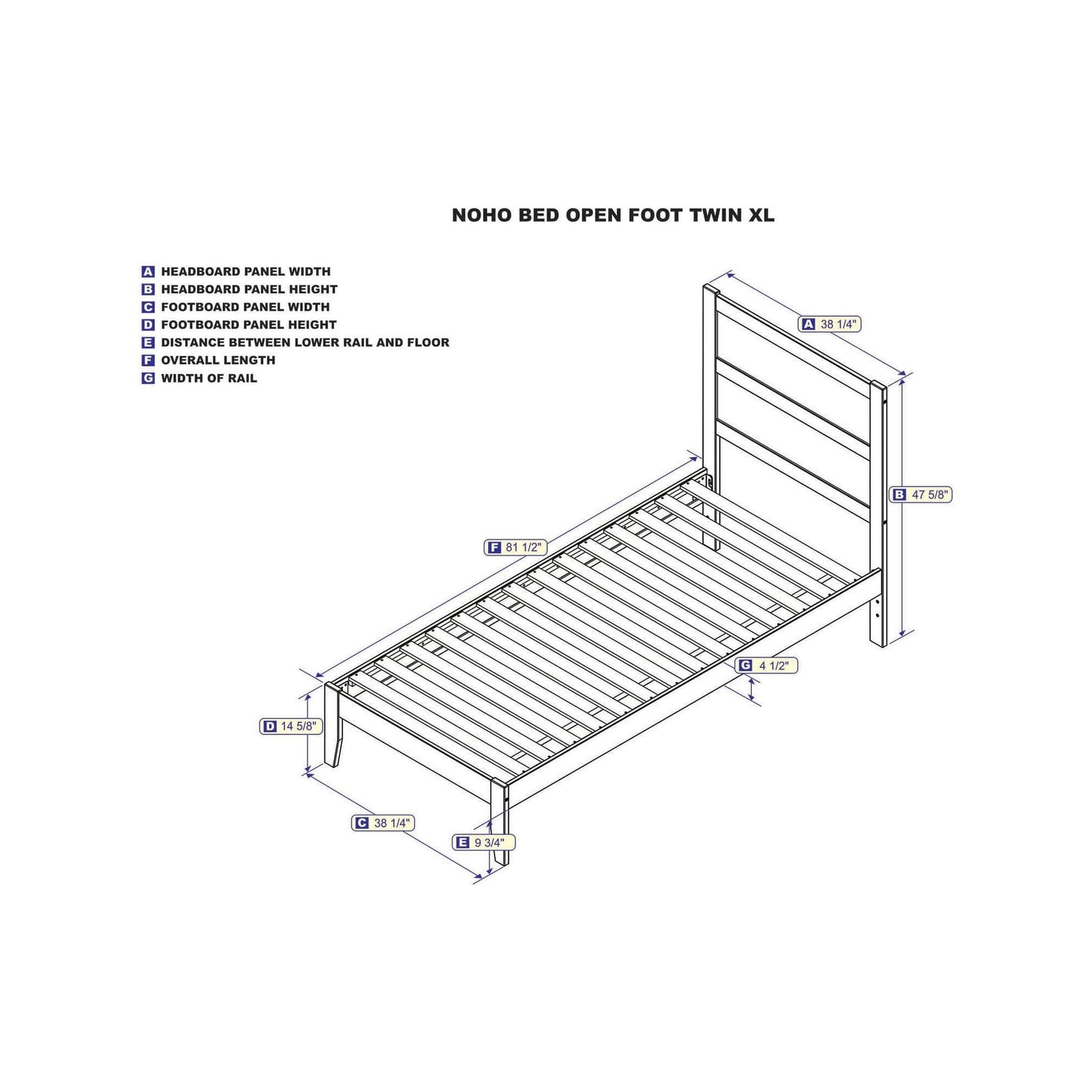 AFI Furnishings NoHo Twin Extra Long Bed in Espresso AG9110011