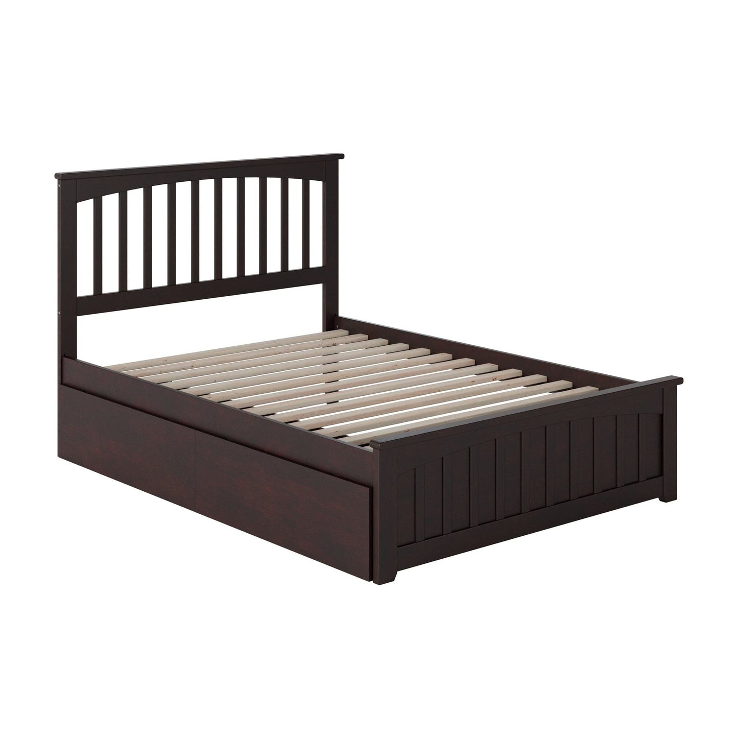 AFI Furnishings Mission Full Platform Bed with Matching Foot Board with 2 Urban Bed Drawers