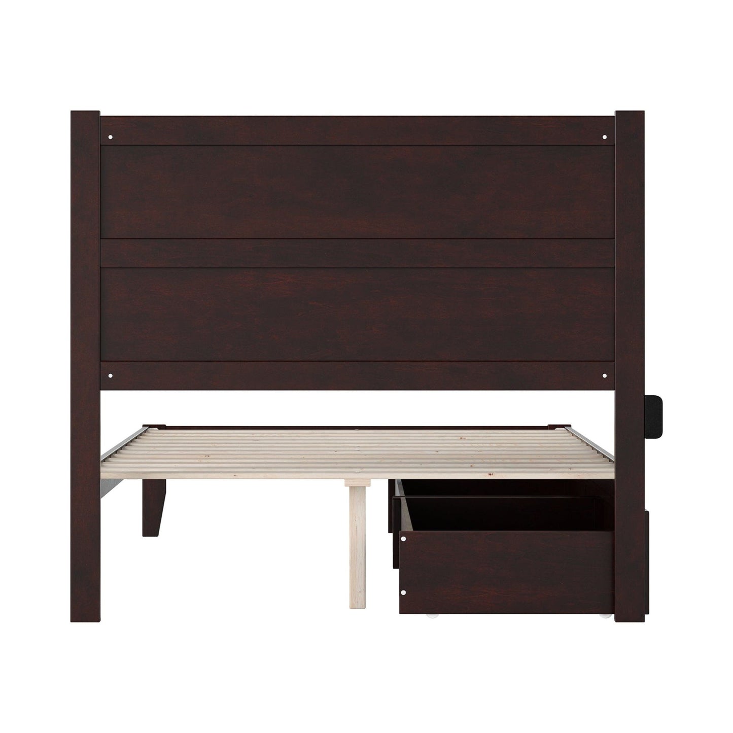 AFI Furnishings NoHo Full Bed with 2 Drawers in Espresso