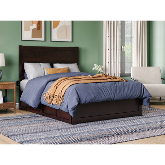 AFI Furnishings NoHo Full Bed with Footboard and 2 Drawers in Espresso