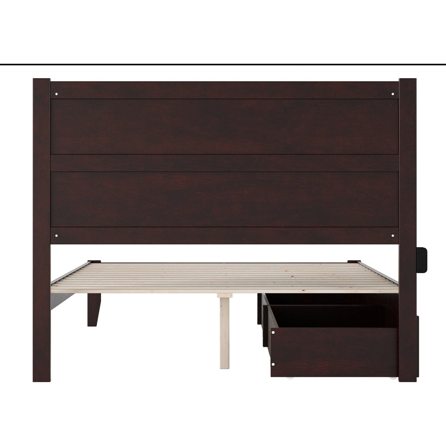 AFI Furnishings NoHo Queen Bed with 2 Drawers in Espresso