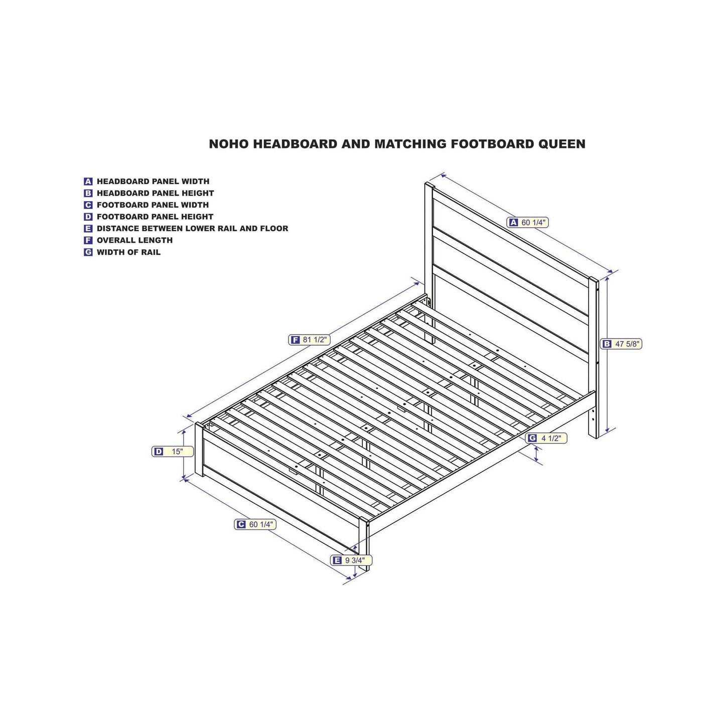 AFI Furnishings NoHo Queen Bed with Footboard in Espresso AG9160041