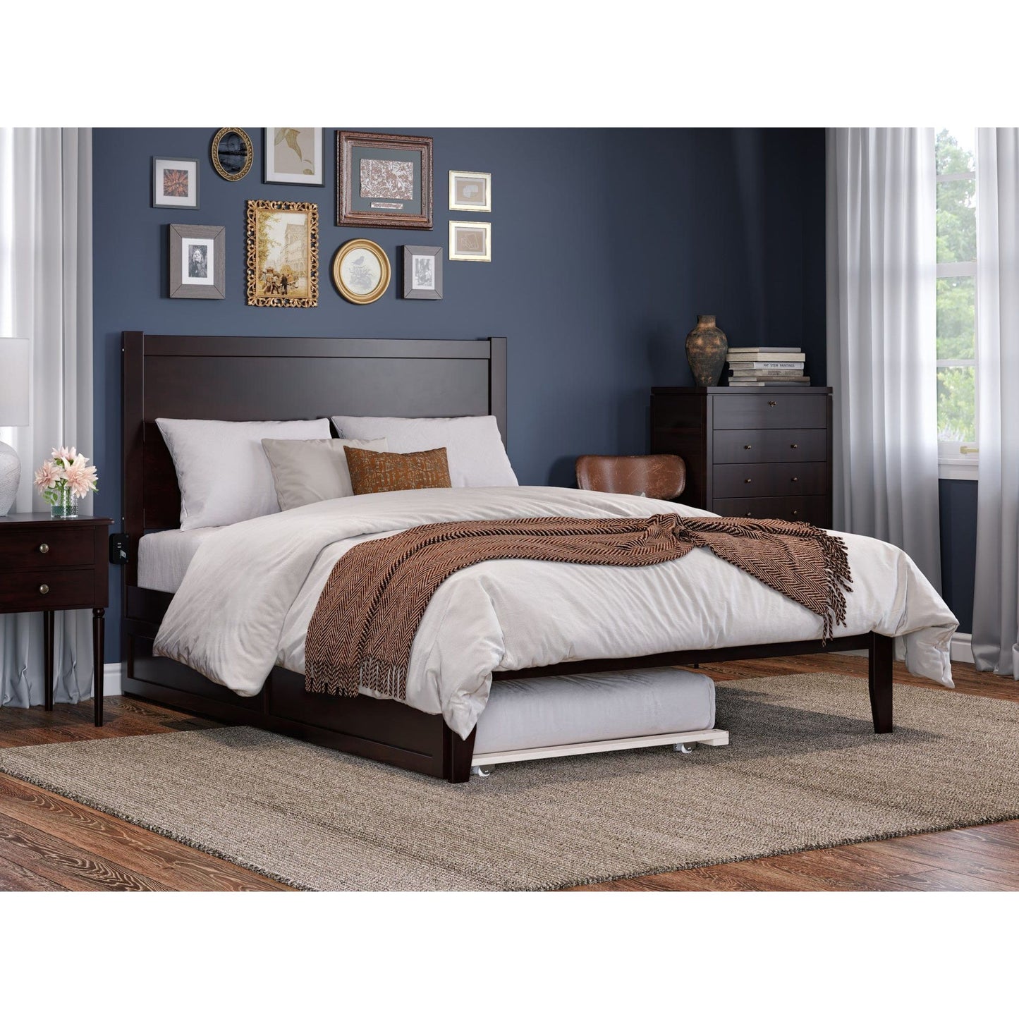 AFI Furnishings NoHo Queen Bed with Twin Extra Long Trundle in Espresso AG9111141