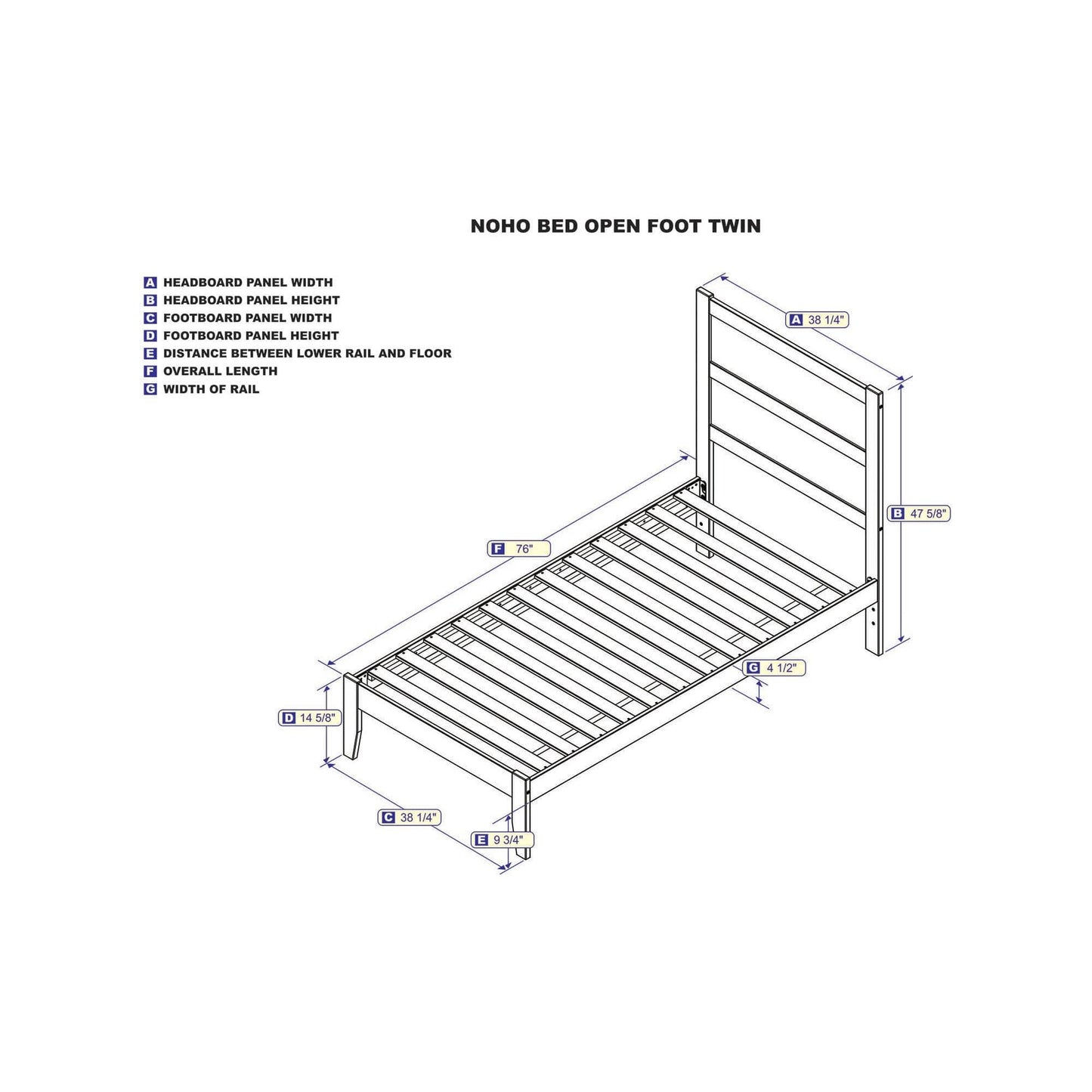 AFI Furnishings NoHo Twin Bed in Espresso AG9110021