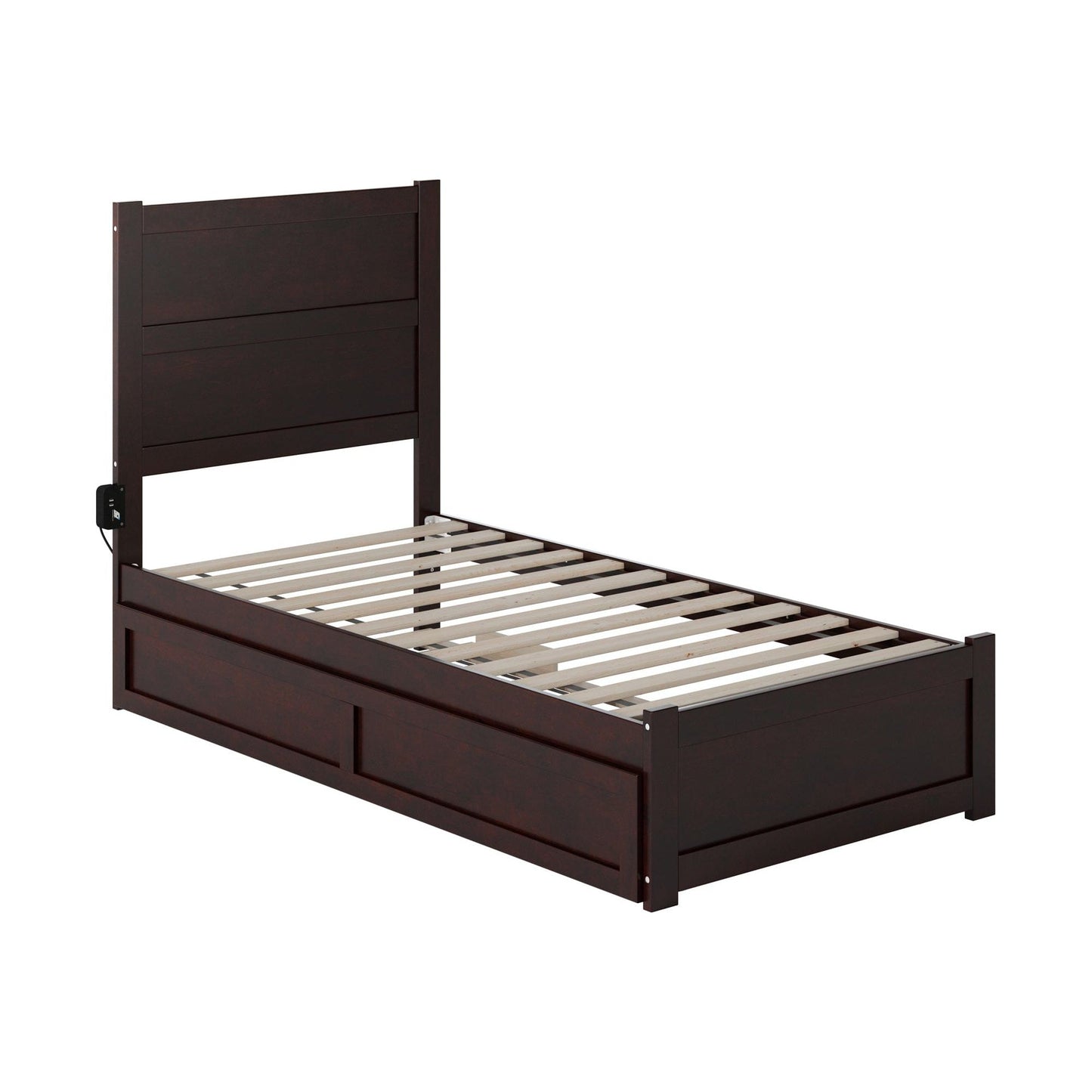 AFI Furnishings NoHo Twin Bed with Footboard and Twin Trundle in Espresso AG9161221