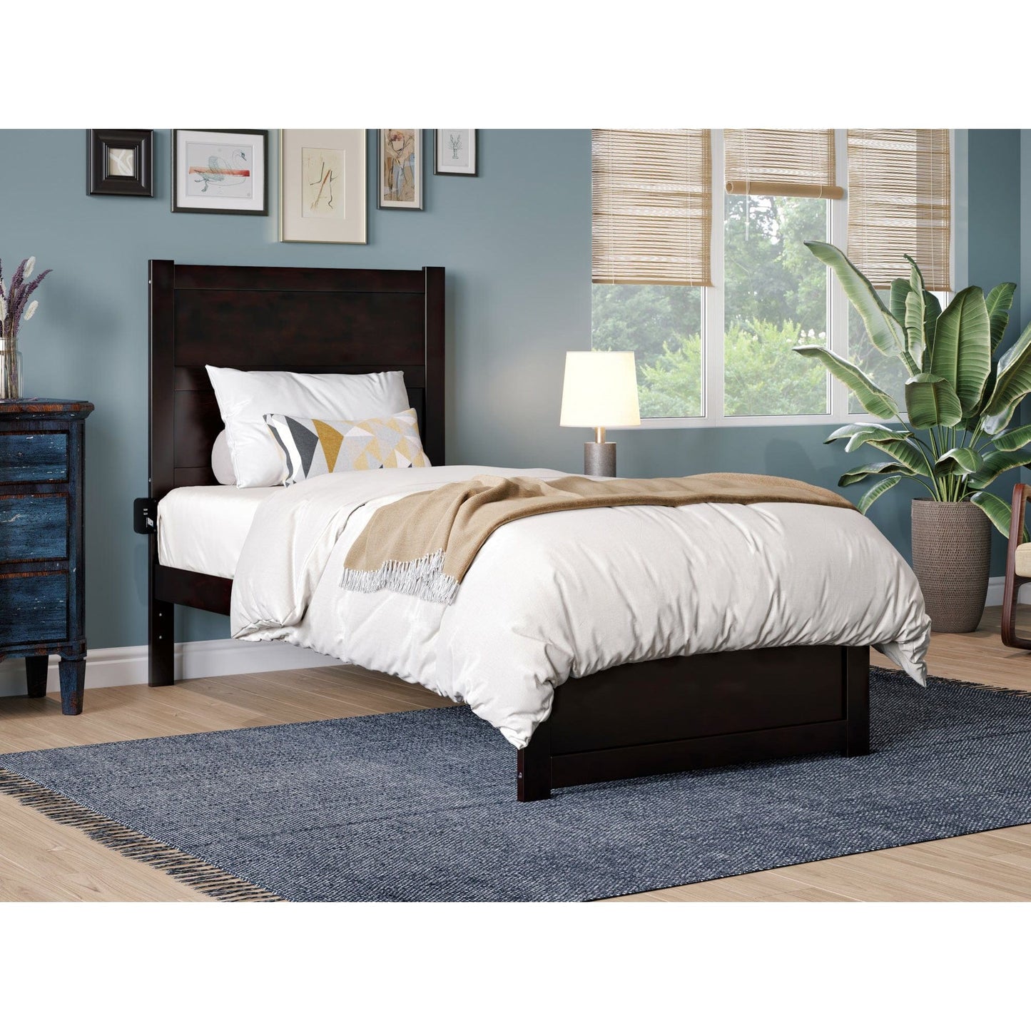 AFI Furnishings NoHo Twin Bed with Footboard in Espresso AG9160021