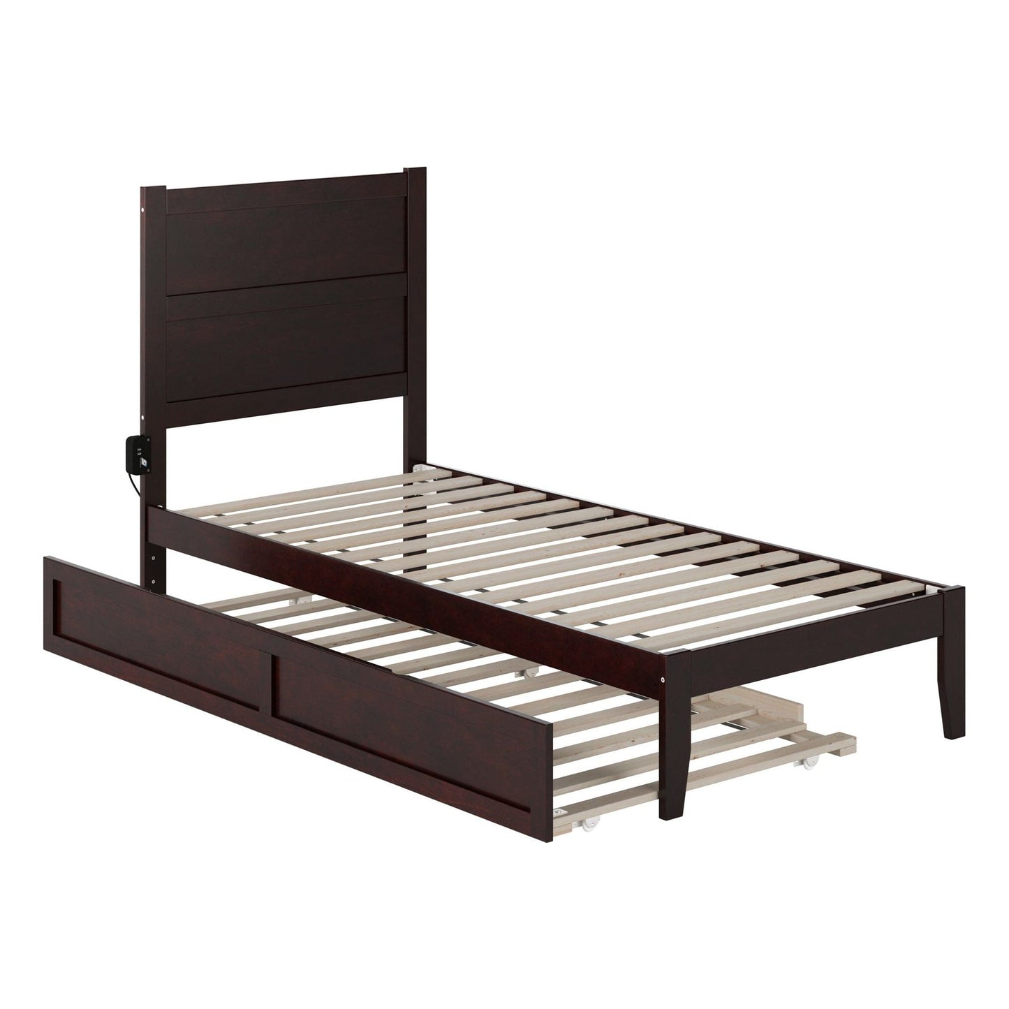 AFI Furnishings NoHo Twin Extra Long Bed with Twin Extra Long Trundle in Espresso AG9111111