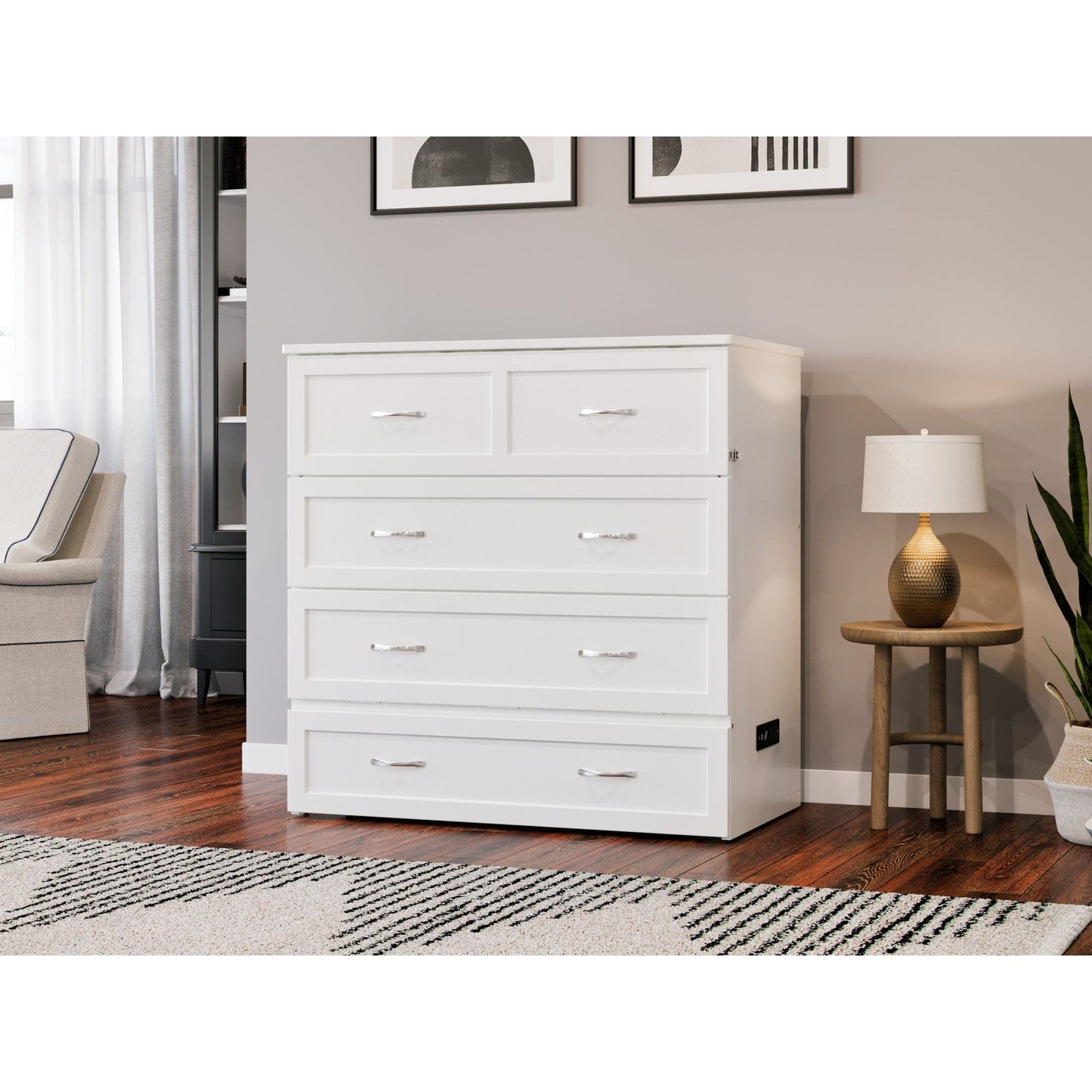 AFI Furnishings Northfield Twin Extra Long Murphy Bed Chest