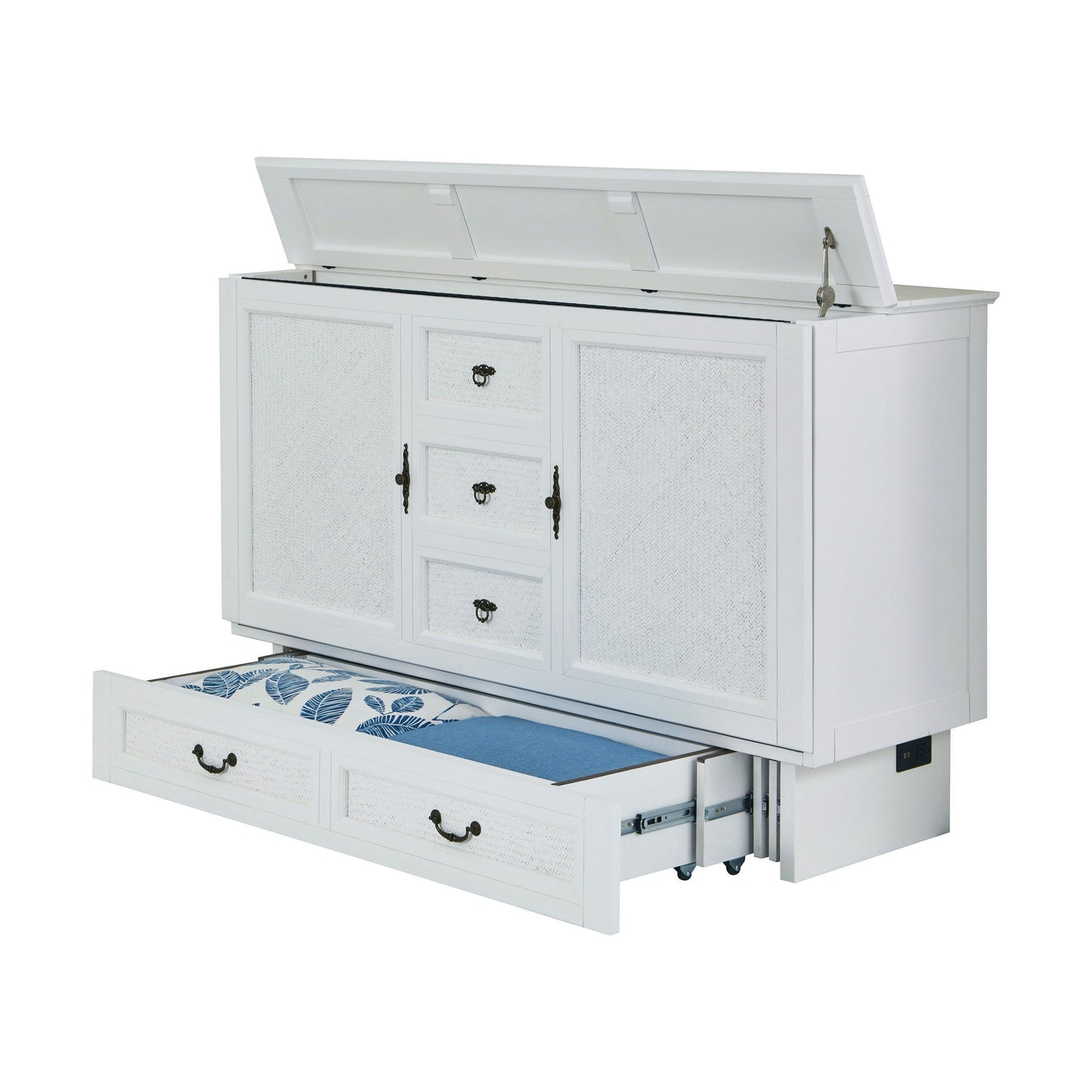 Arason Copy of Arason Kingston Creden-ZzZ Cabinet Bed- Queen in White