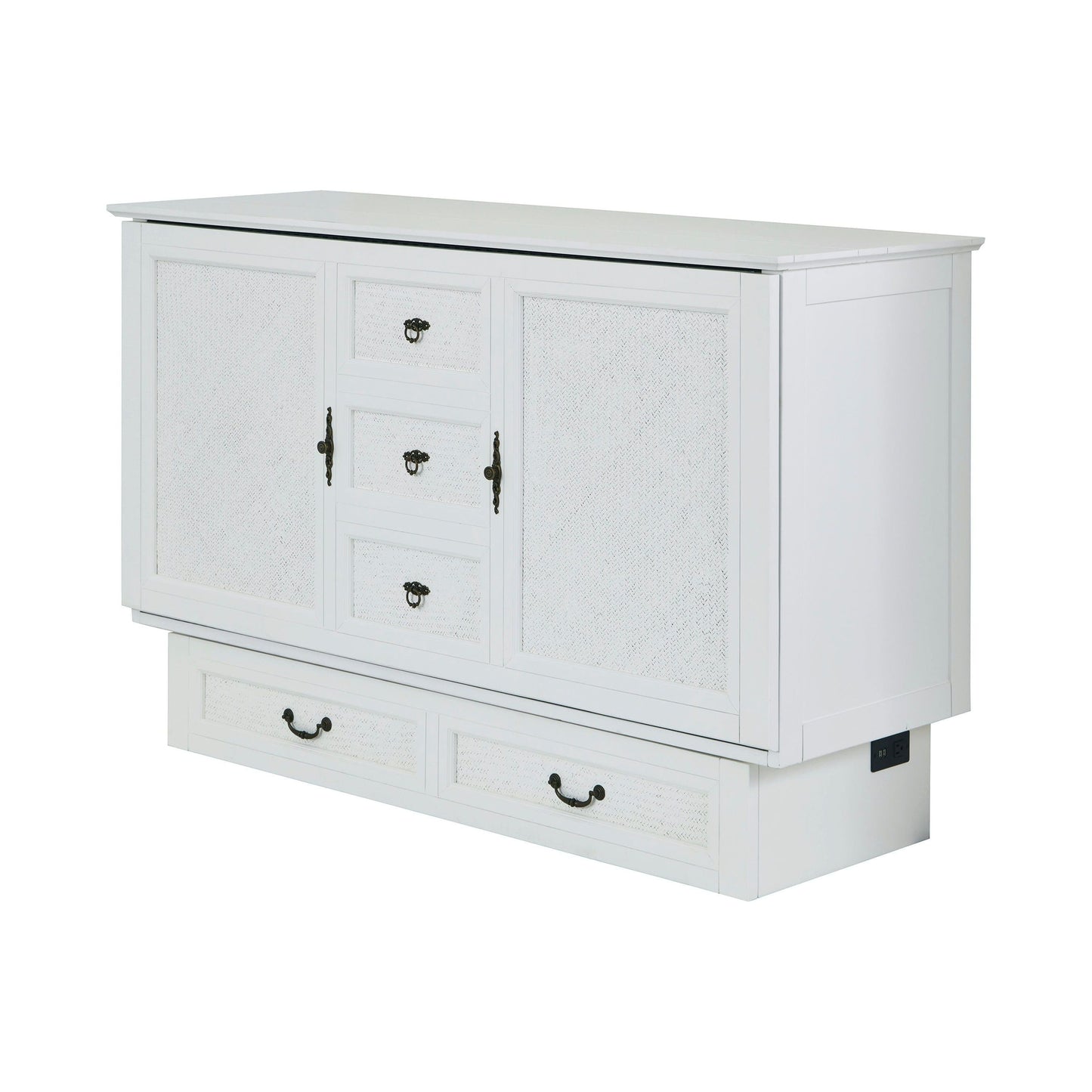 Arason Copy of Arason Kingston Creden-ZzZ Cabinet Bed- Queen in White