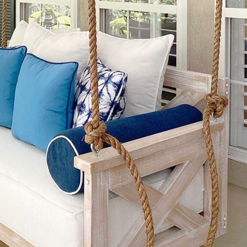 Lowcountry Swing Beds 1 Inch Manila Rope for 15' Ceiling