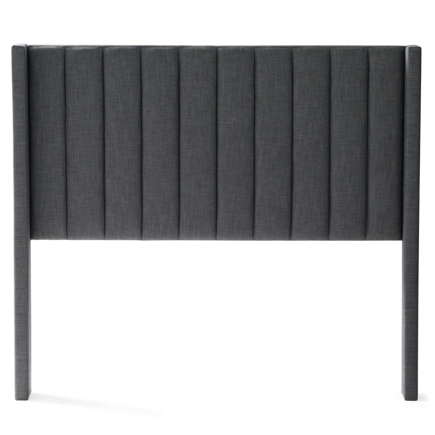 Malouf Malouf Blackwell headboard Queen in Charcoal STQQCHBLWBHB