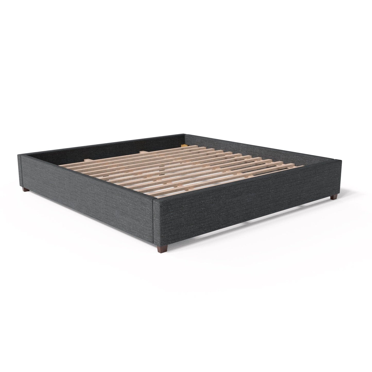 Malouf Malouf Eastman Platform California King Bed Base in Charcoal STCKCHEASTPL