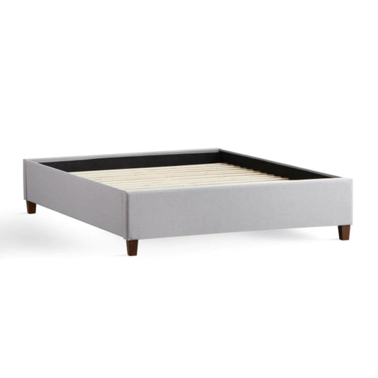 Malouf Malouf Eastman Platform Queen Bed Base in Stone STQQSTEASTPL