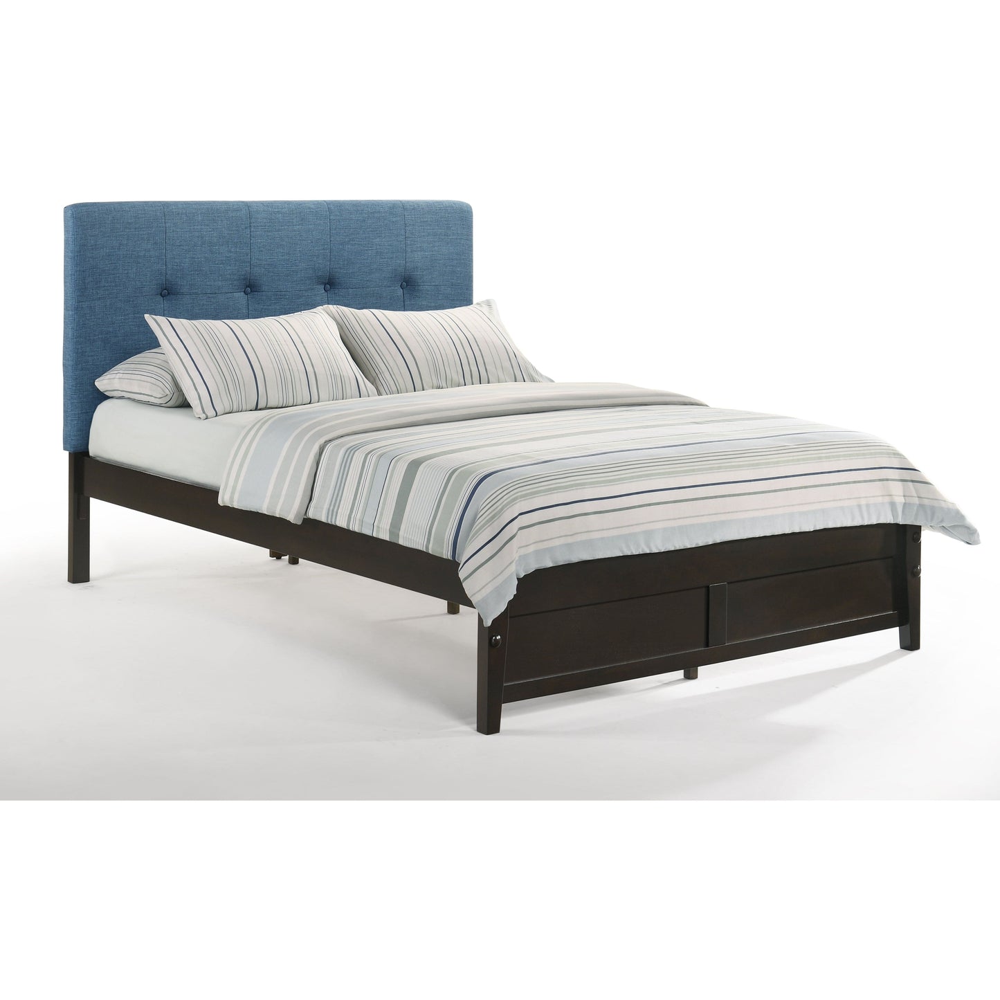 Night and Day Paprika King Bed in Charcoal with Chocolate Finish Frame (K Series) Teal PAP-KH-EKG-CC-TL-COM