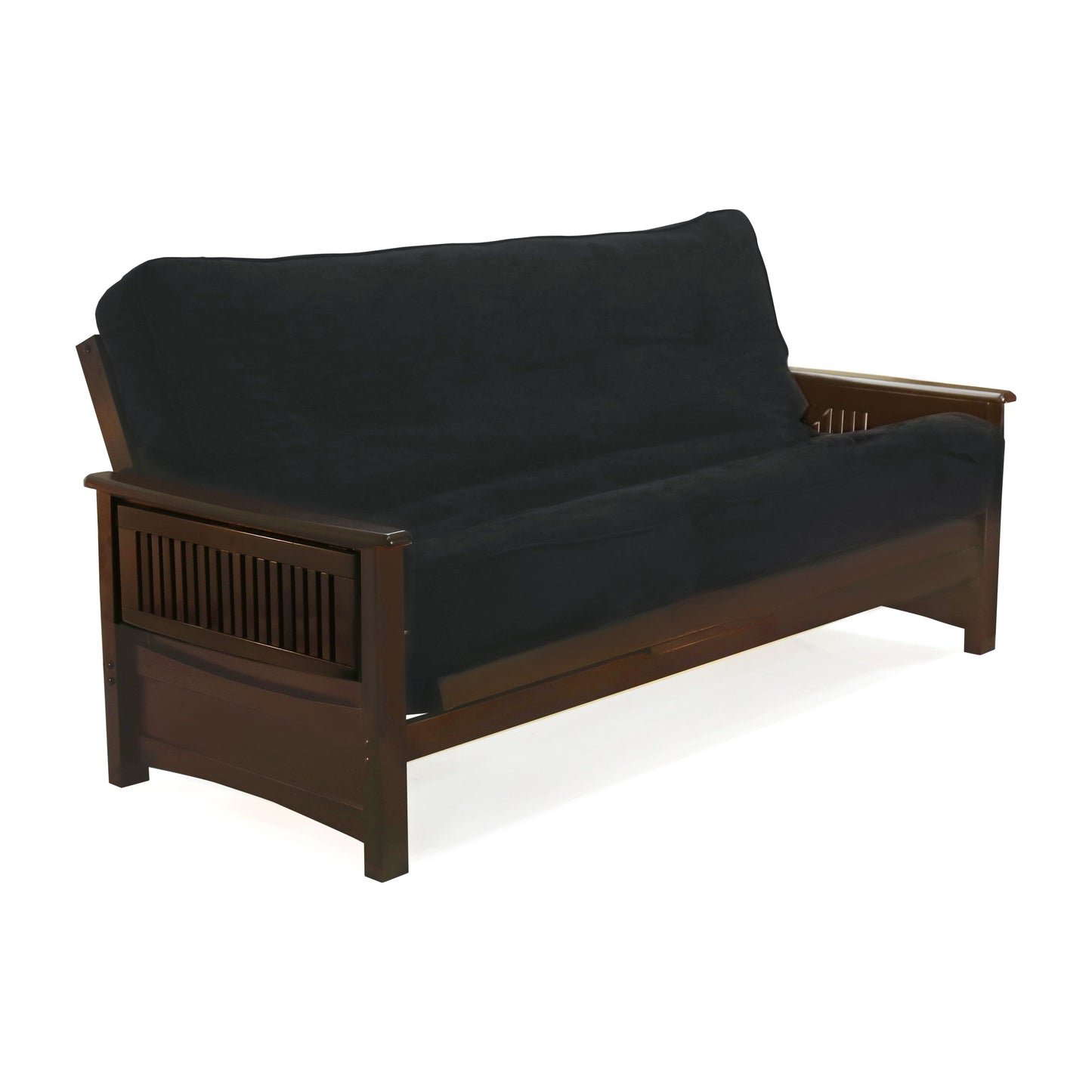 Night and Day Sunrise Full Futon Frame in black walnut finish Chocolate BA-SUN-BMG-FUL-CHO