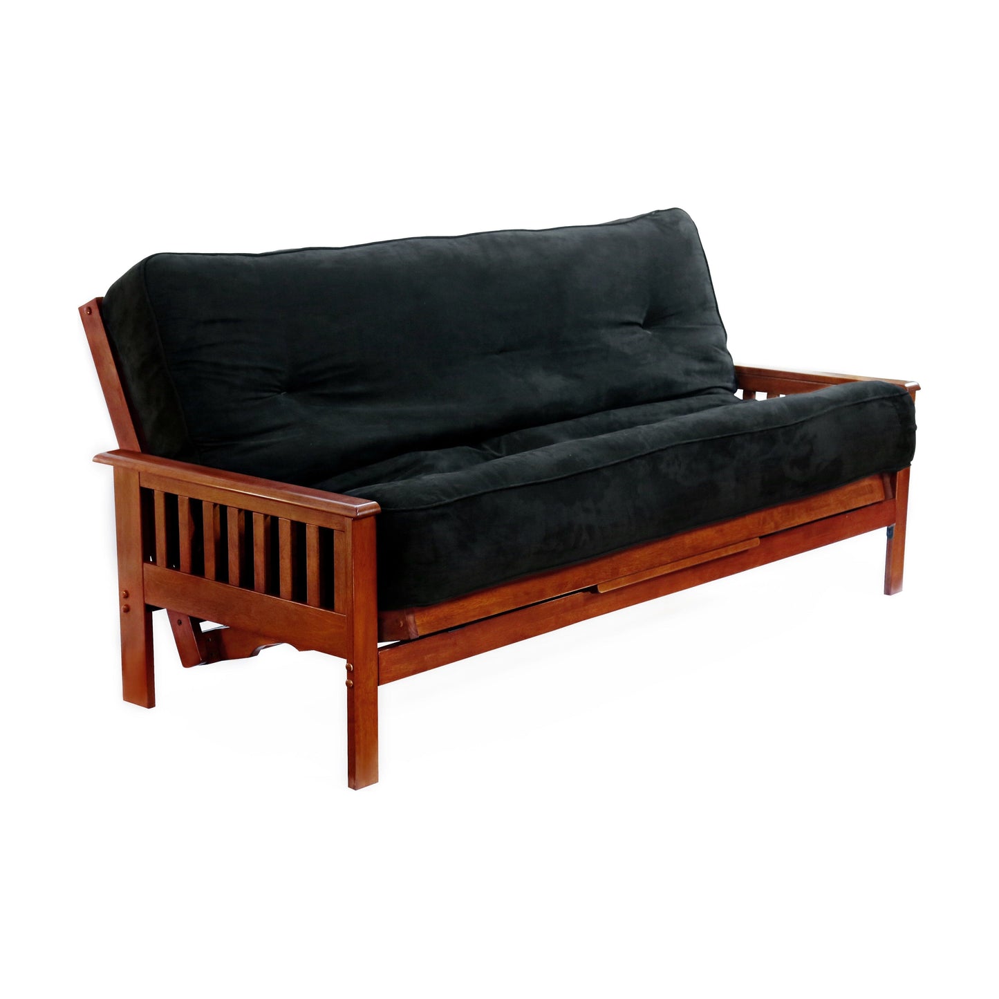 Night and Day Trinity Full Futon Frame in black walnut finish Cherry BA-TRI-BMG-FUL-CH