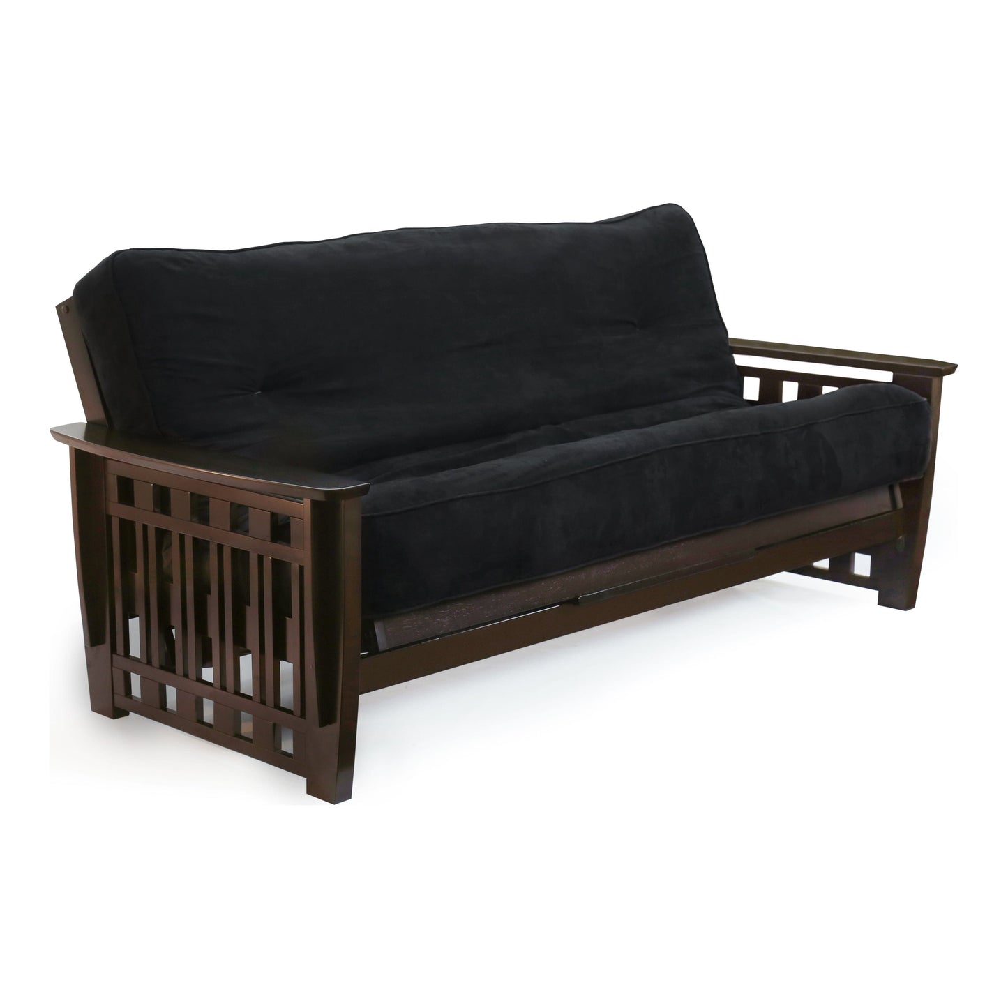 Night and Day Twilight Full Futon Frame in black walnut finish Chocolate BA-TWI-BMG-FUL-CHO