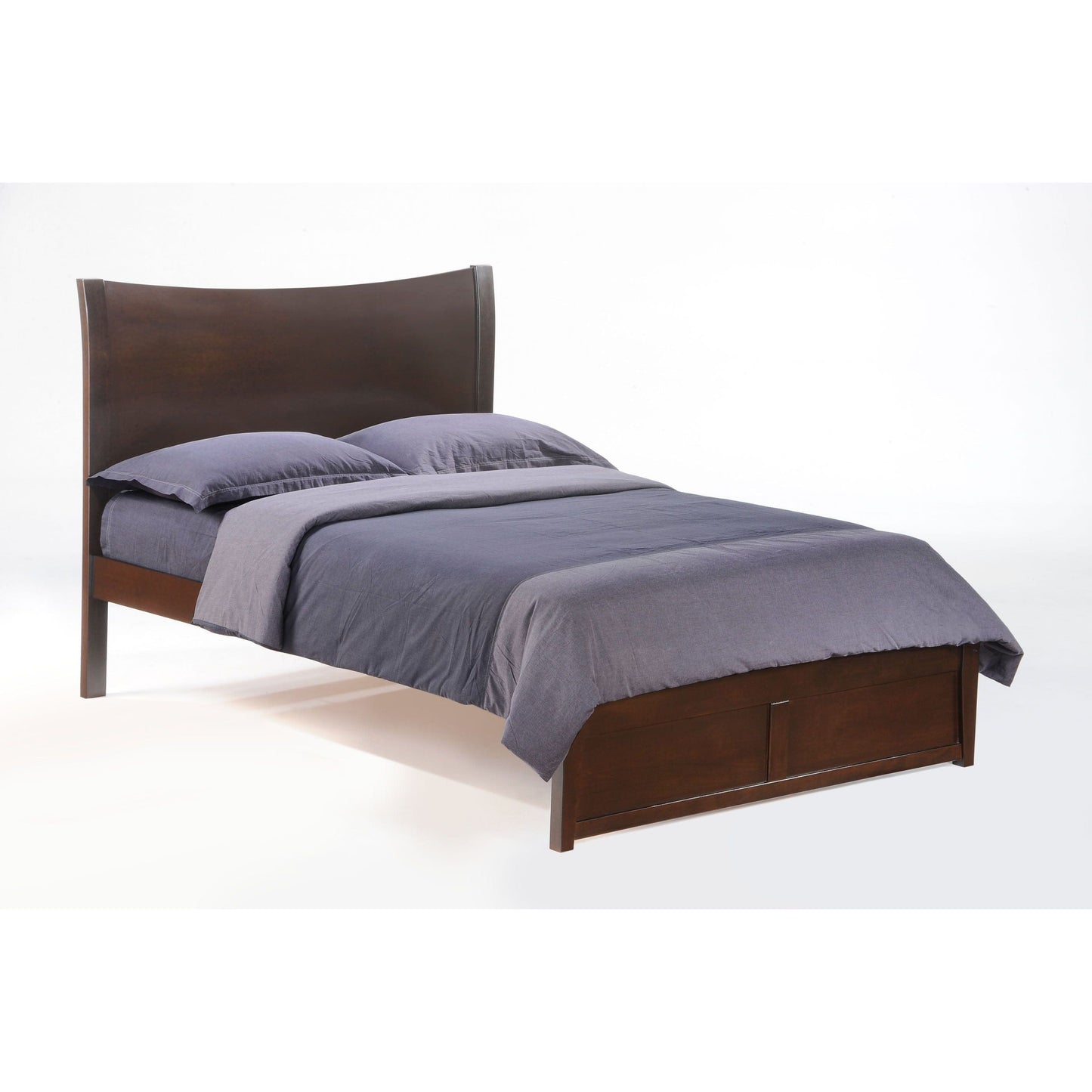 The Bedroom Emporium Eastern King K Series Blackpepper Bed in cherry finish Chocolate BPE-KH-EKG-CHO-COM