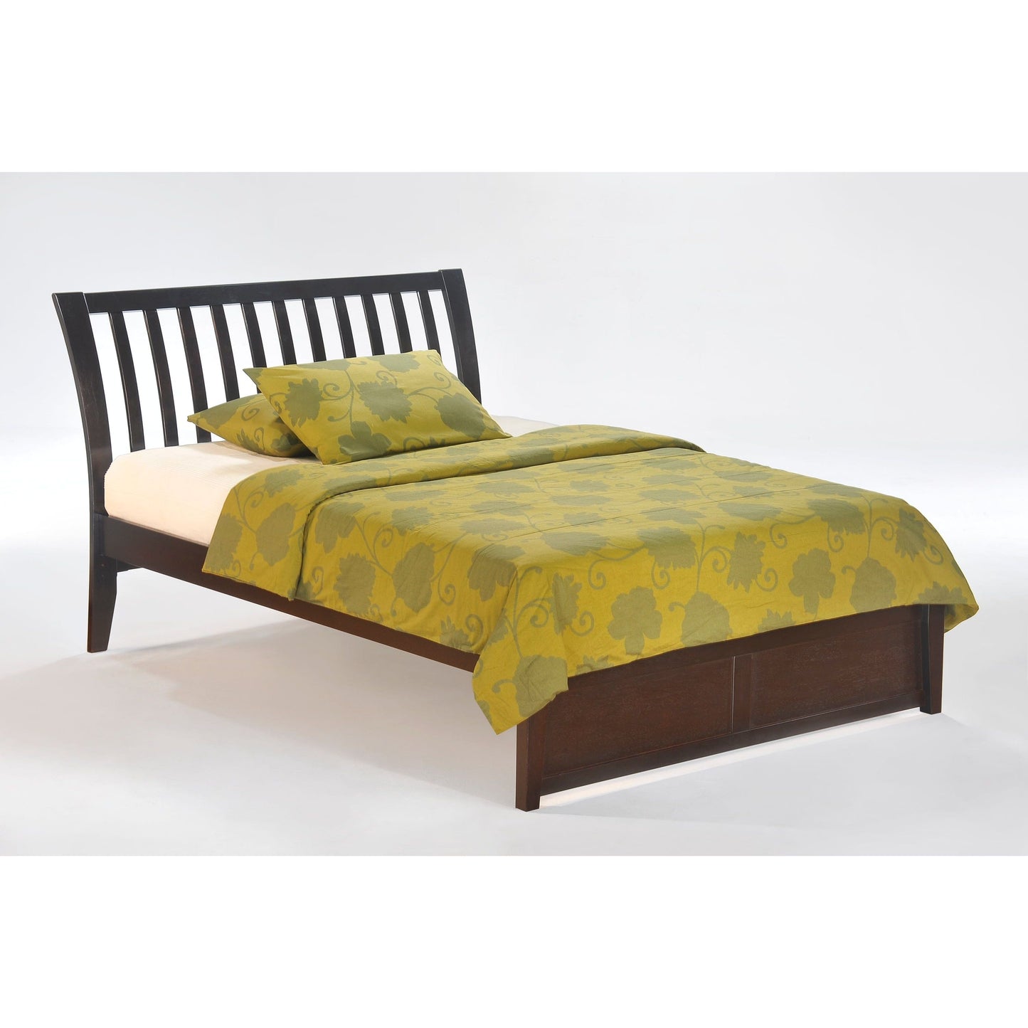 The Bedroom Emporium Eastern King K Series Nutmeg Bed in cherry finish Chocolate NUT-PH-EKG-COM-K-CHO