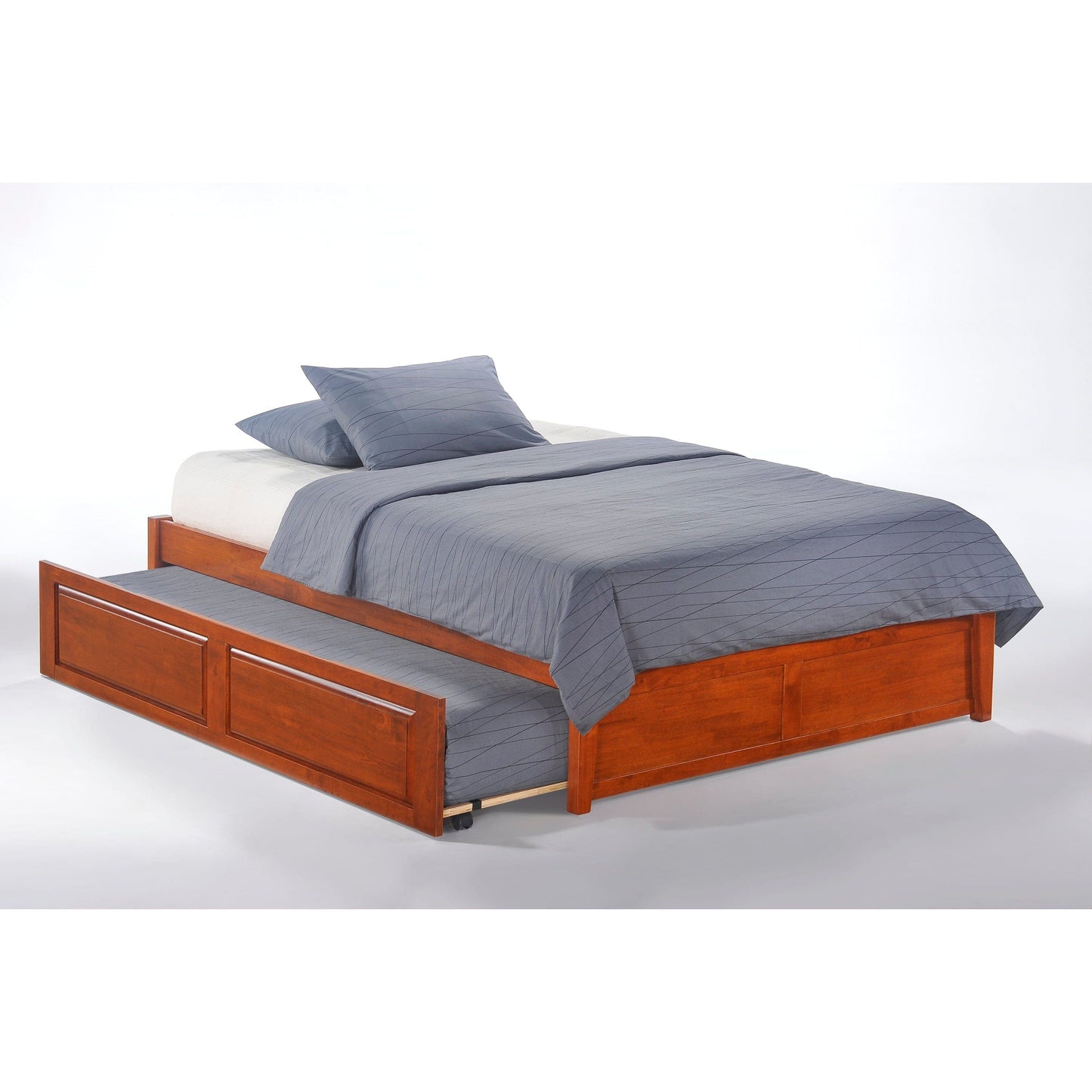 The Bedroom Emporium Full Basic Platform Bed in cherry finish (K Series)