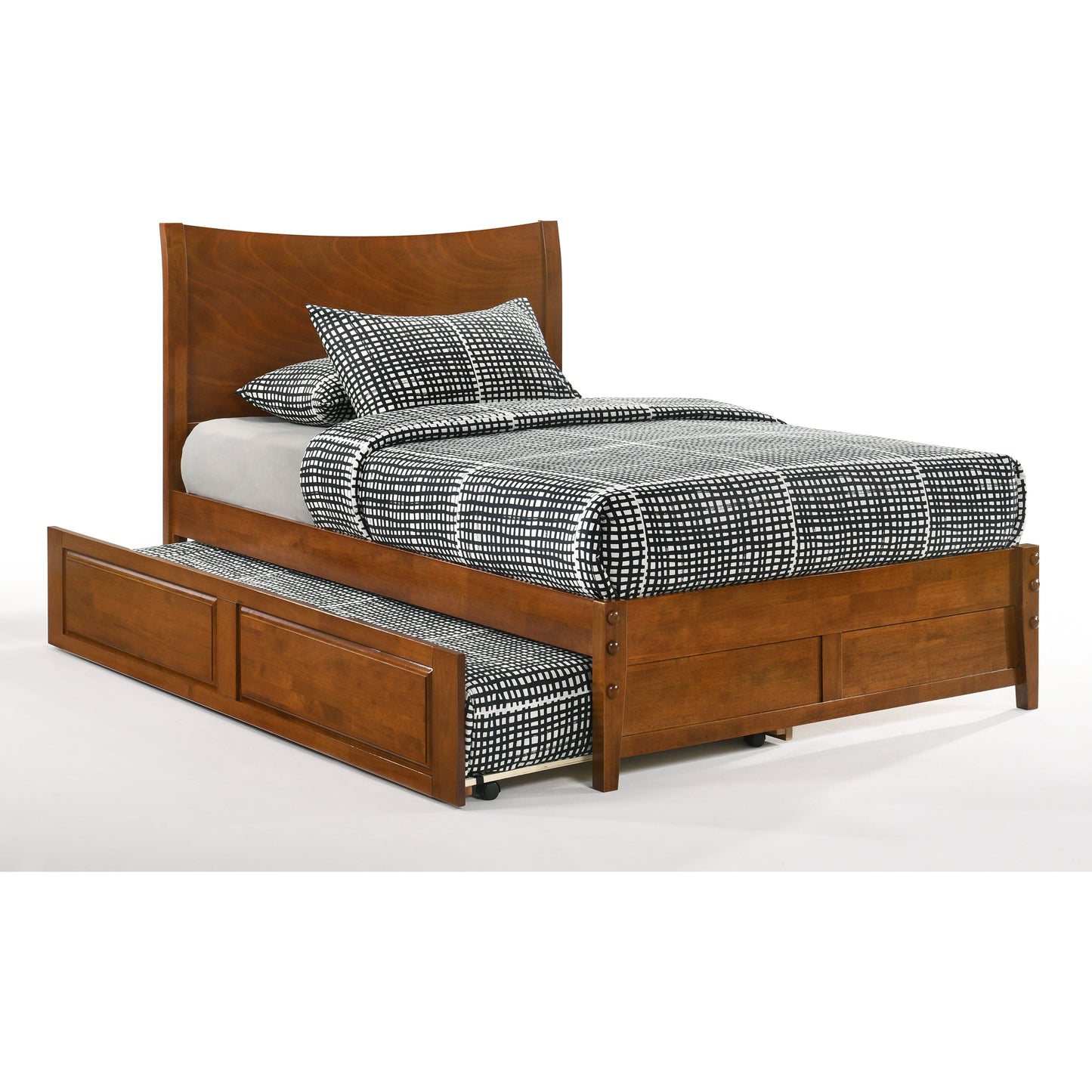 The Bedroom Emporium Full K Series Blackpepper Bed in cherry finish