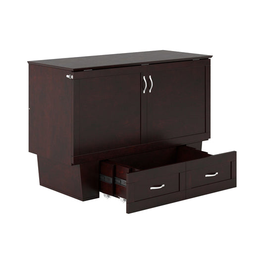 The Bedroom Emporium Monroe Full Murphy Bed Chest in Espresso