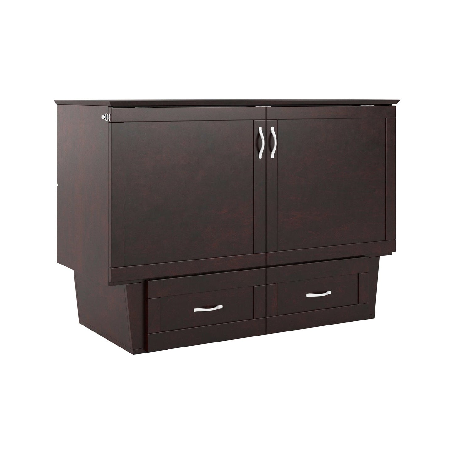 The Bedroom Emporium Monroe Full Murphy Bed Chest in Espresso AC633141