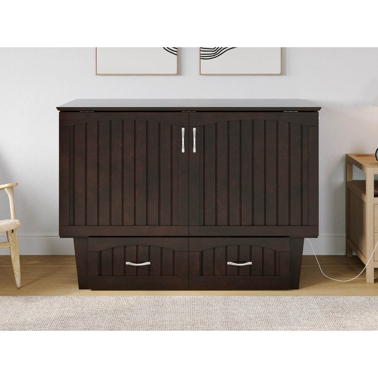 The Bedroom Emporium Nantucket Full Murphy Bed Chest