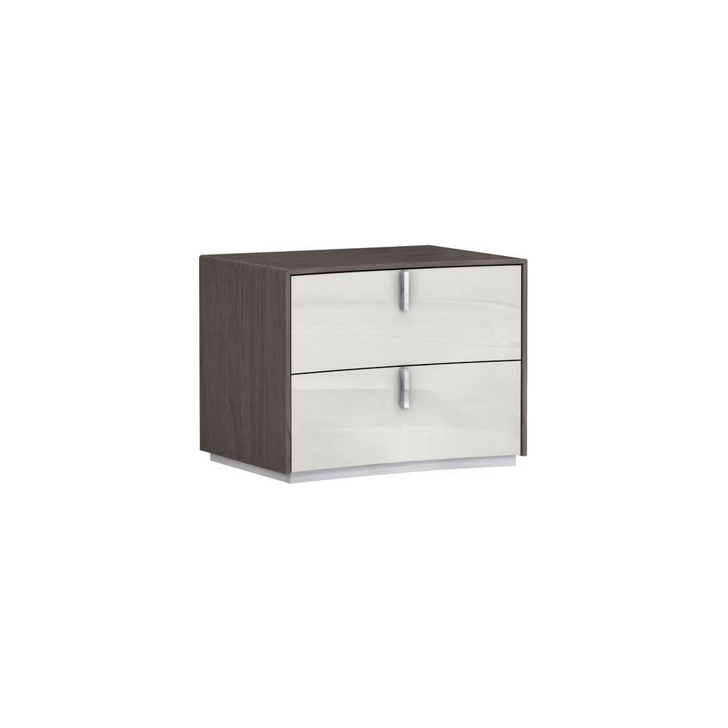 Whiteline Modern Living Whiteline Berlin Night Stand NS1754-CNUT/LGRY