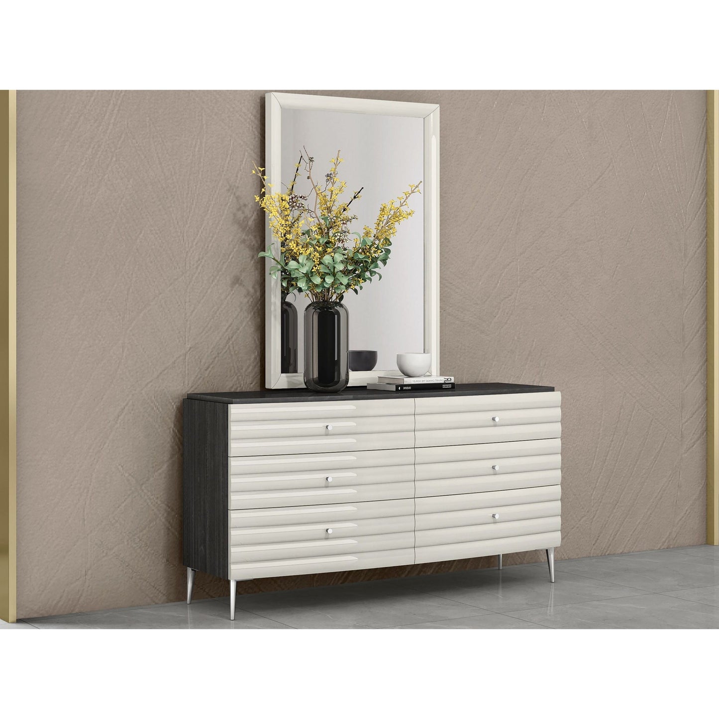 Whiteline Modern Living Whiteline Pino Dresser DR1752-DGRY/LGRY