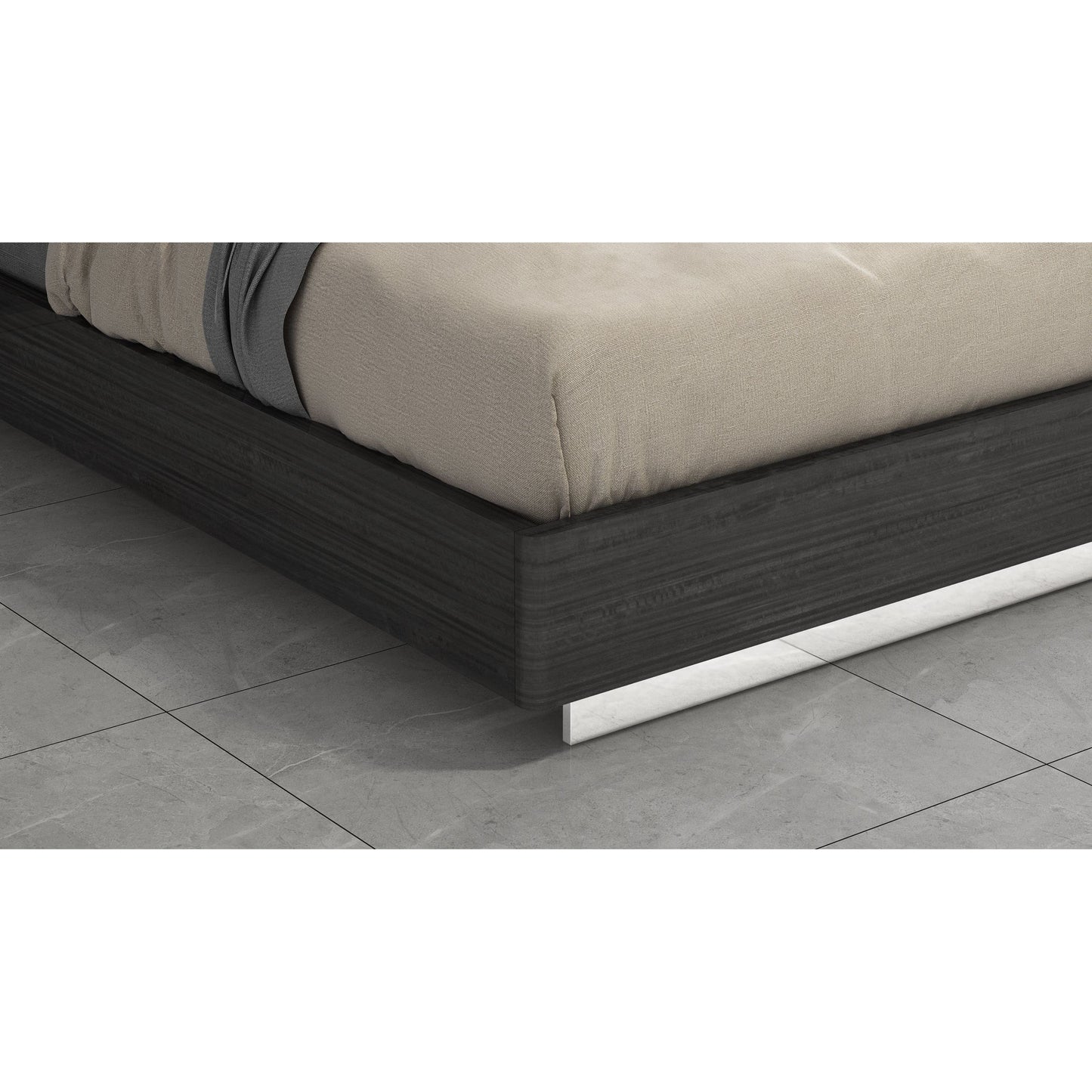 Whiteline Modern Living Whiteline Pino King Bed BK1752-DGRY/LGRY