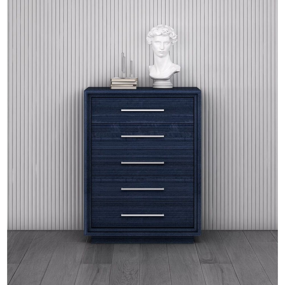 Whitelline Modern Living Alexander Chest of Drawers CD1937-BLU