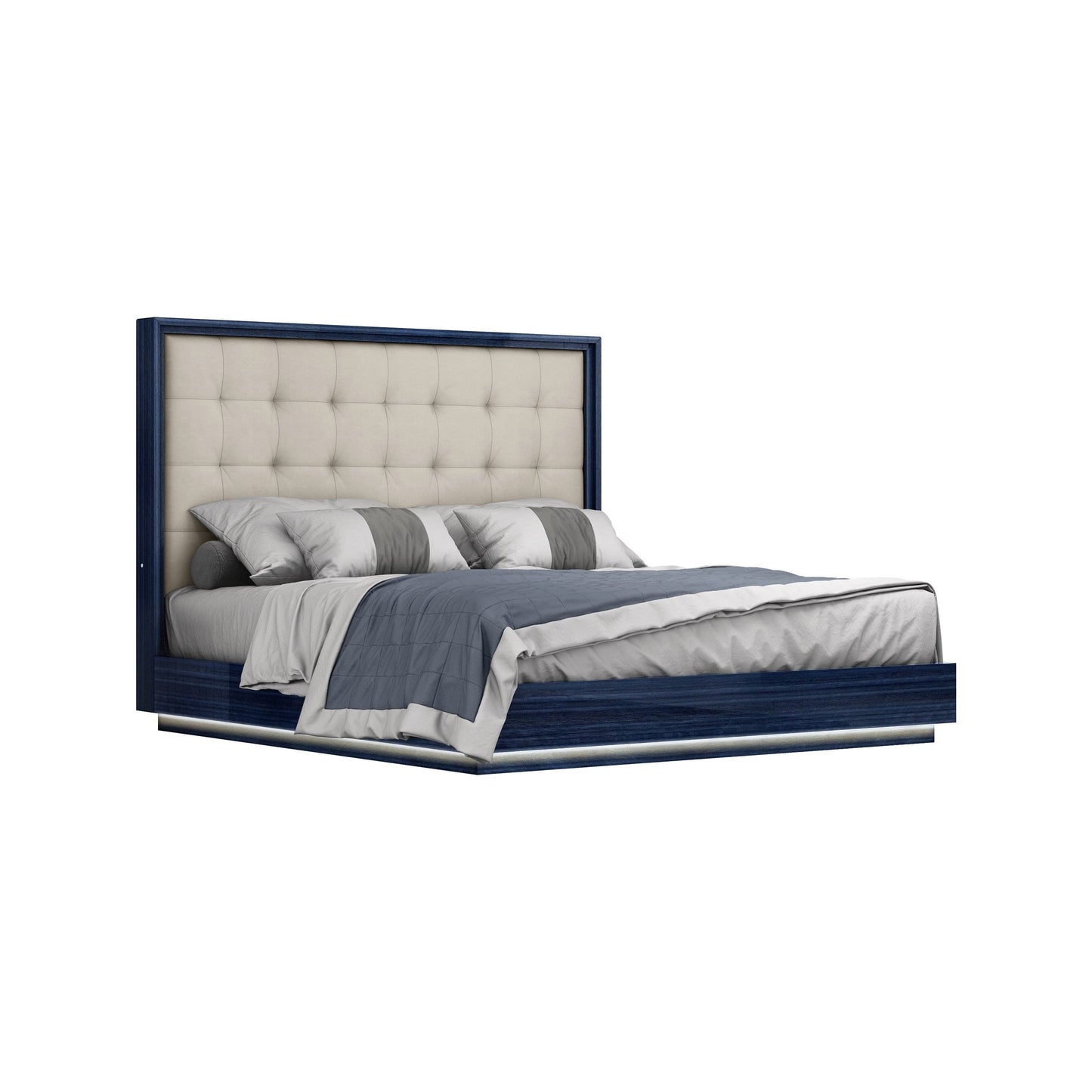 Whitelline Modern Living Whiteline Alexander King Bed BK1937-BLU