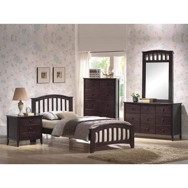 ACME Bed twin San Marino Dark Walnut Twin Bed