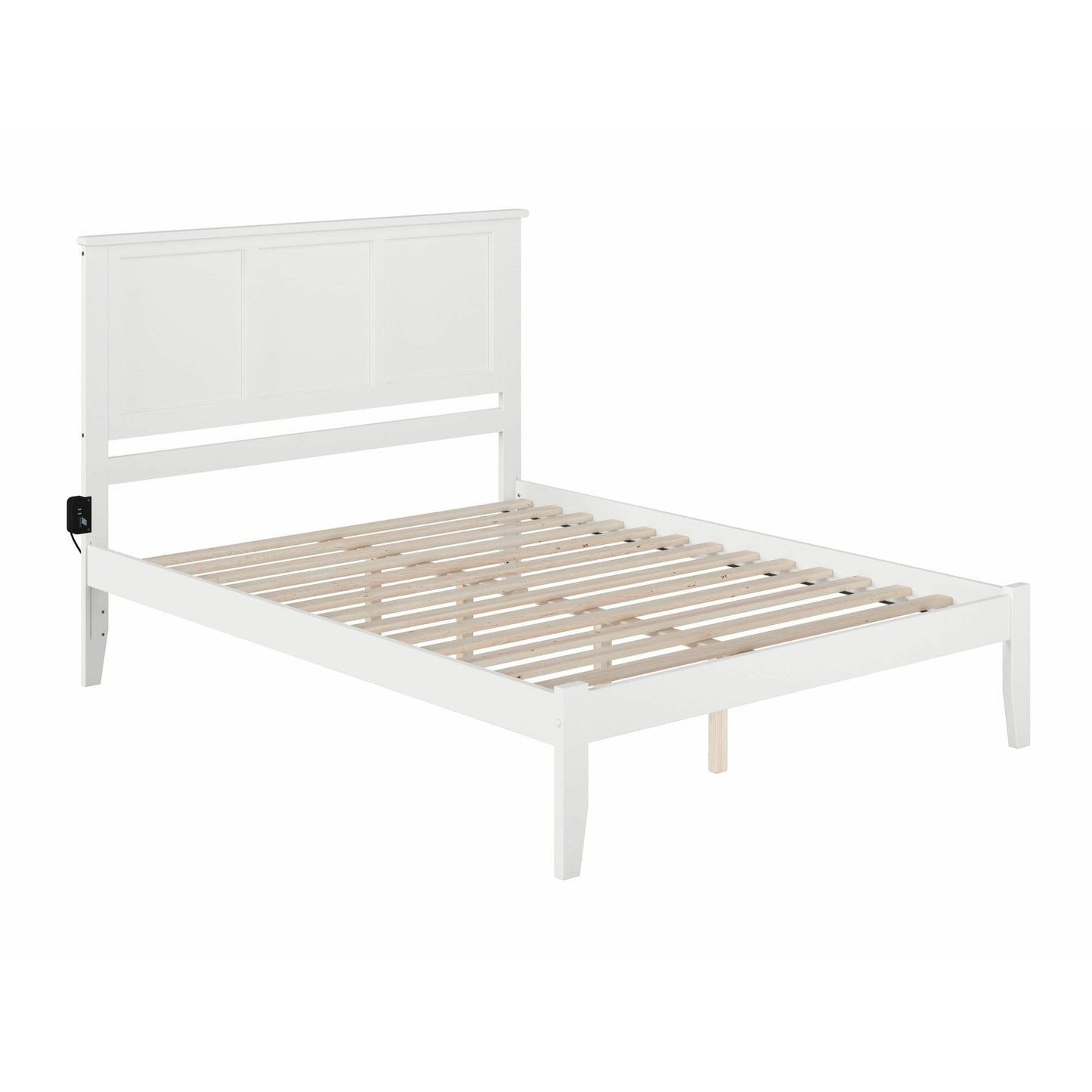 Atlantic Furniture Bed Madison King Platform Bed with Open Foot Board in Espresso