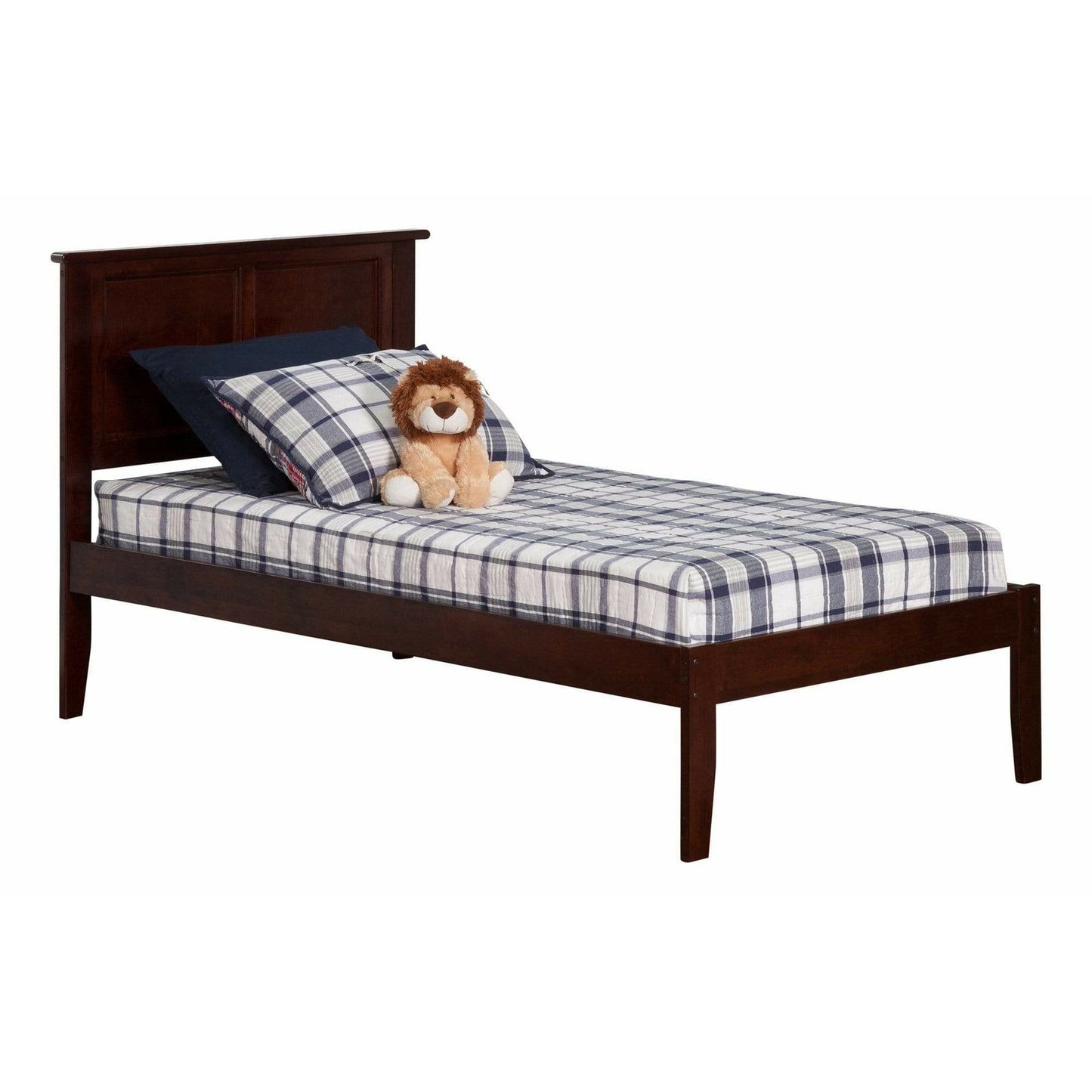 Atlantic Furniture Bed Madison Twin XL Platform Bed with Open Foot Board in Espresso