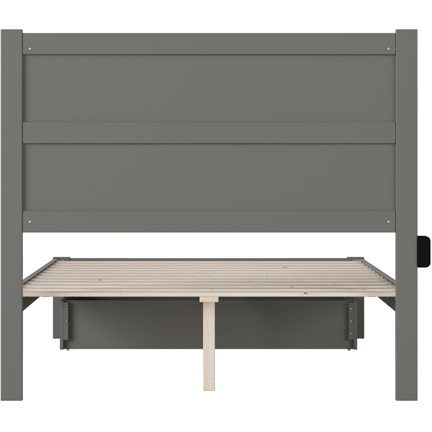 AFI Furnishings NoHo Full Bed with Foot Drawer in Grey AG9112339