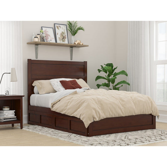 AFI Furnishings NoHo Full Bed with Footboard and 2 Drawers in Walnut AG9163334