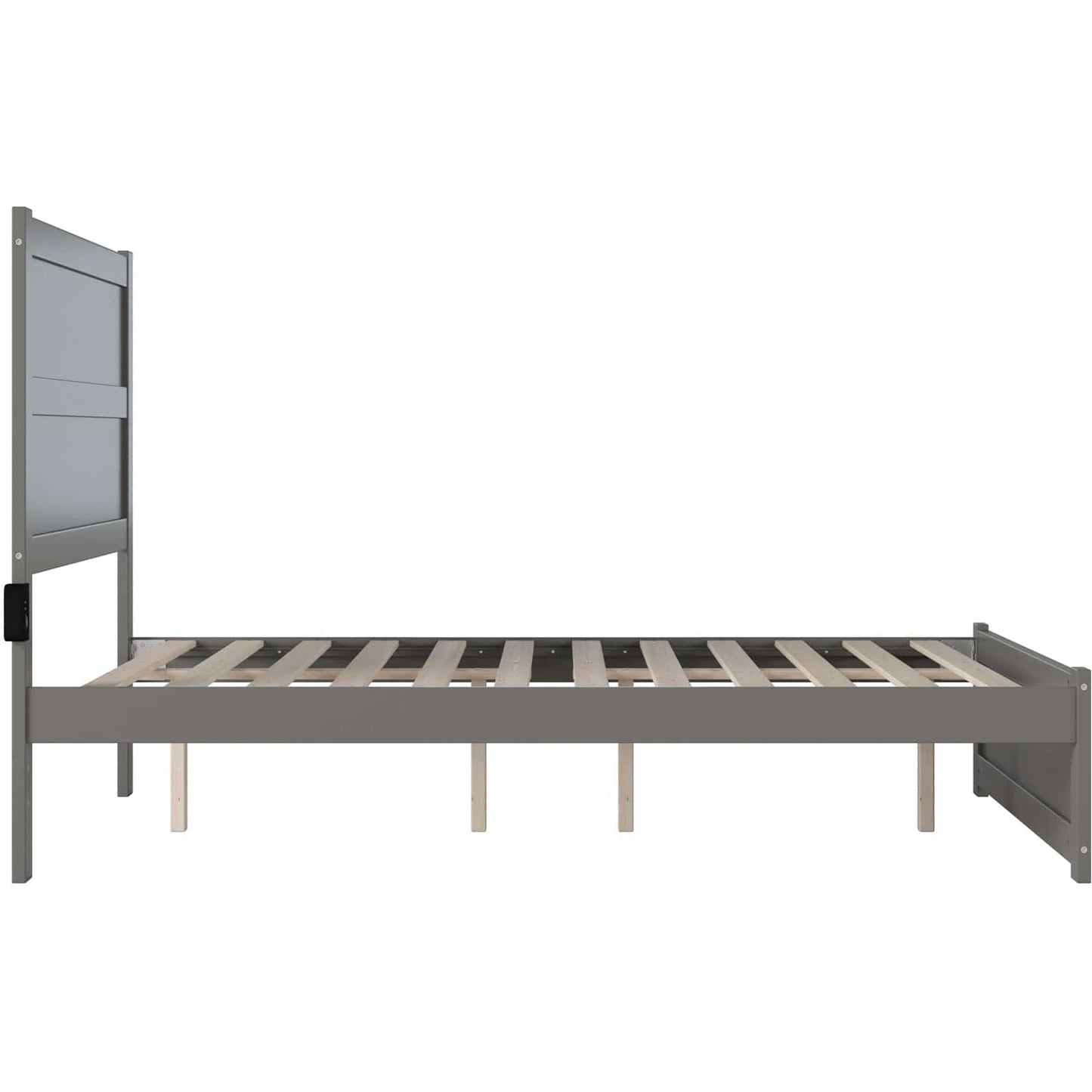 AFI Furnishings NoHo Full Bed with Footboard in Grey AG9160039