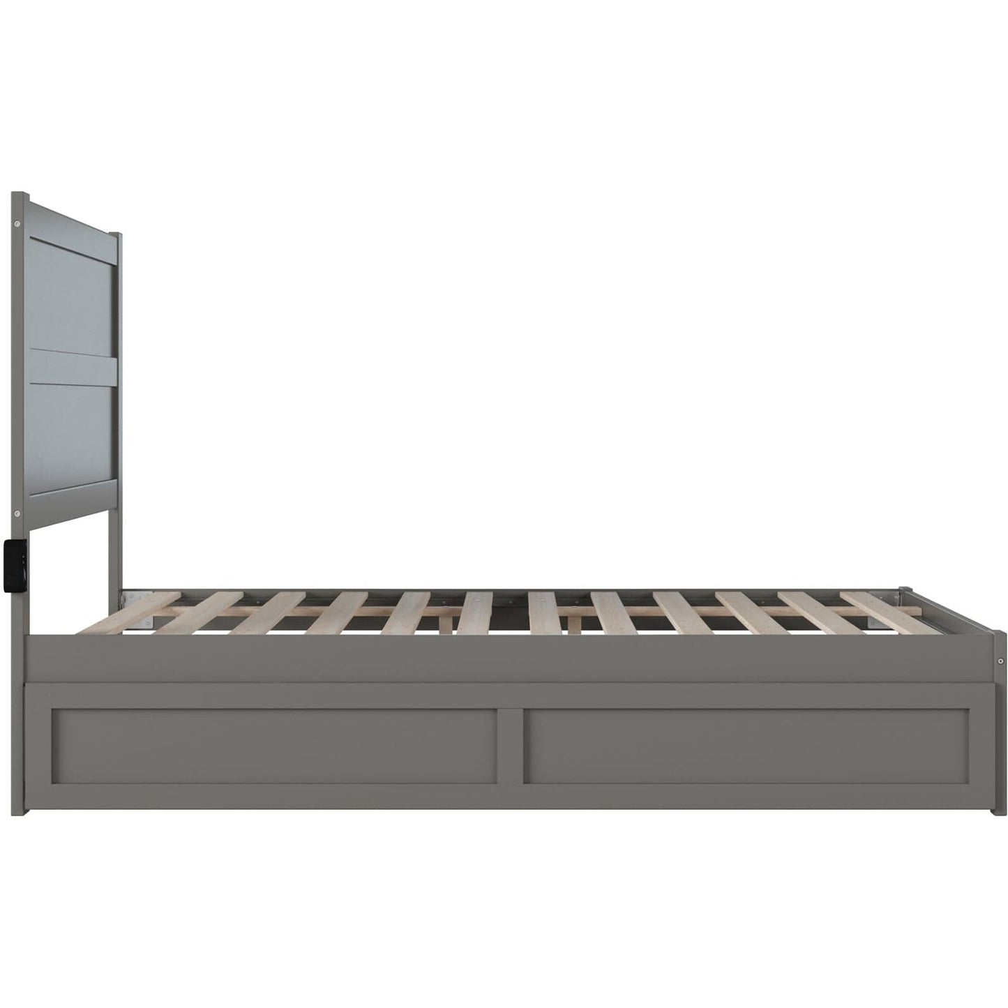 AFI Furnishings NoHo Full Bed with Twin Trundle in Grey AG9111239