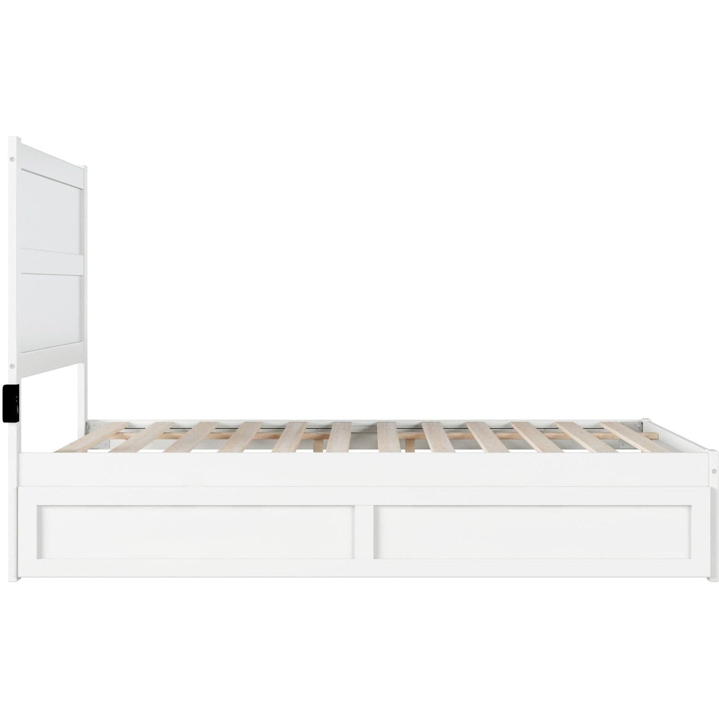 AFI Furnishings NoHo Full Bed with Twin Trundle in White AG9111232