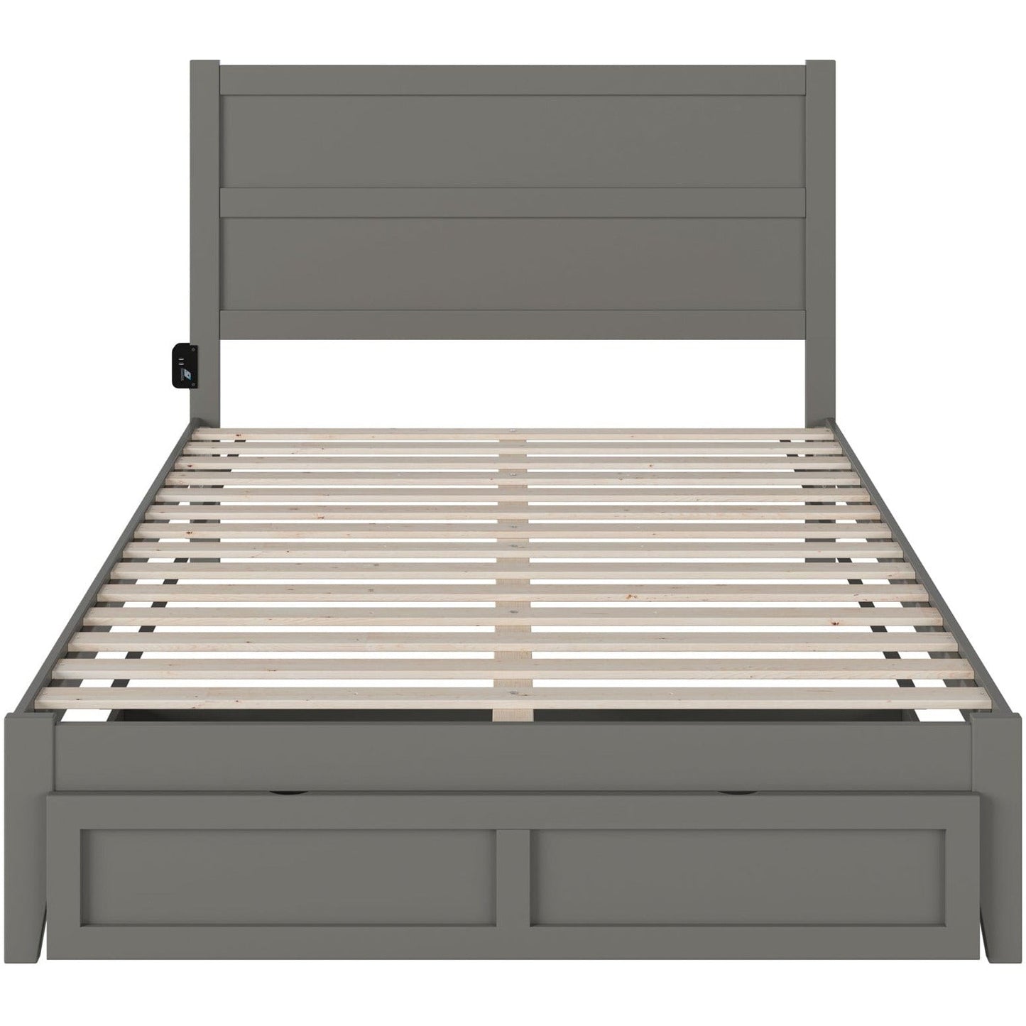 AFI Furnishings NoHo Queen Bed with Foot Drawer in Grey AG9112449