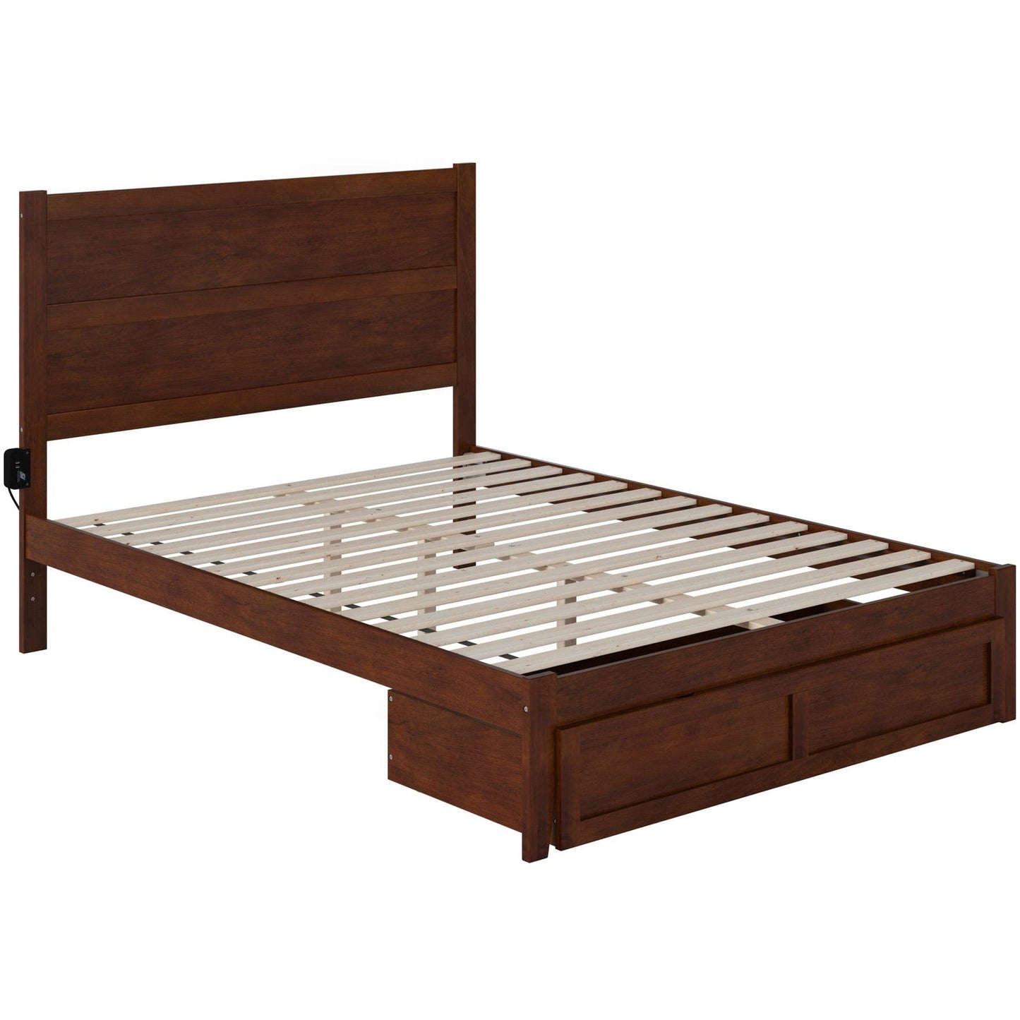 AFI Furnishings NoHo Queen Bed with Foot Drawer in Walnut AG9112444