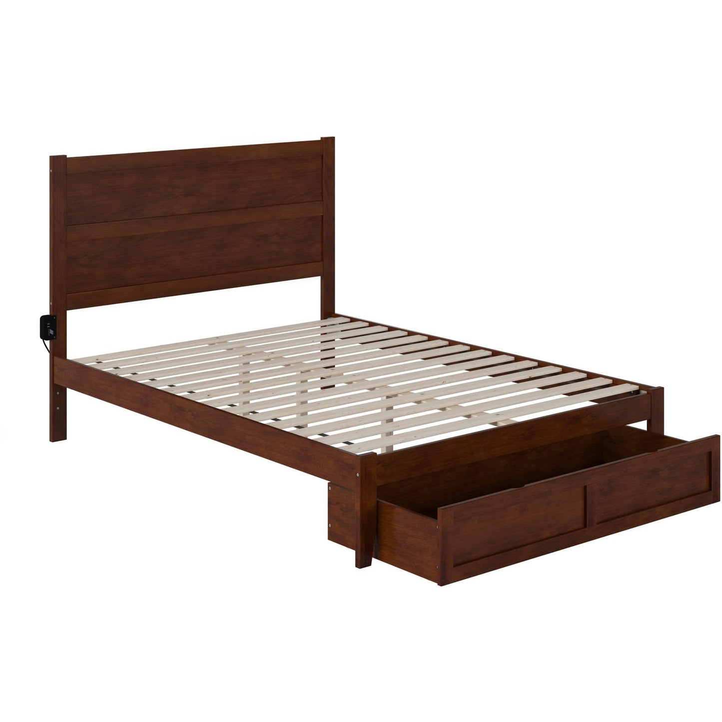 AFI Furnishings NoHo Queen Bed with Foot Drawer in Walnut AG9112444