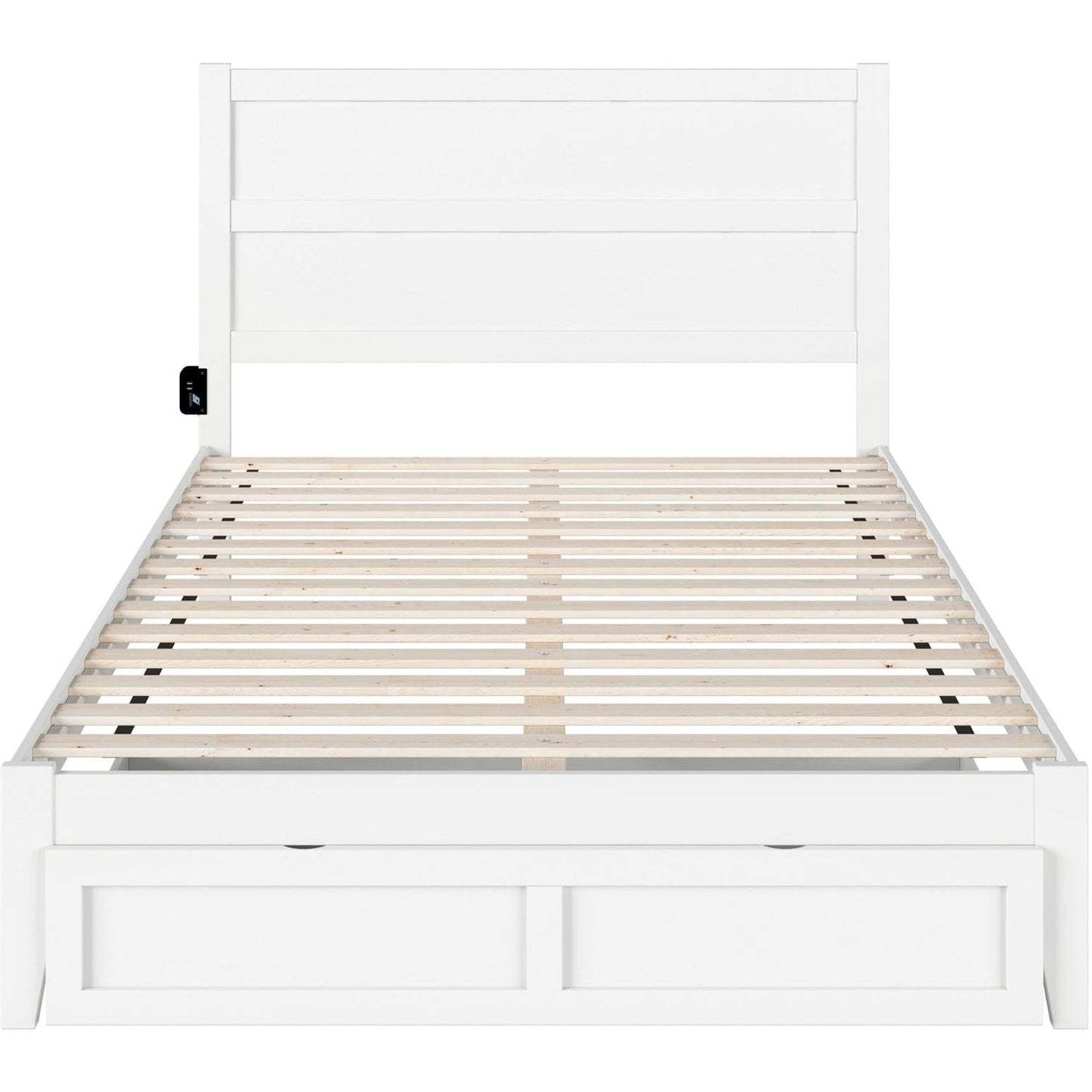 AFI Furnishings NoHo Queen Bed with Foot Drawer in White AG9112442