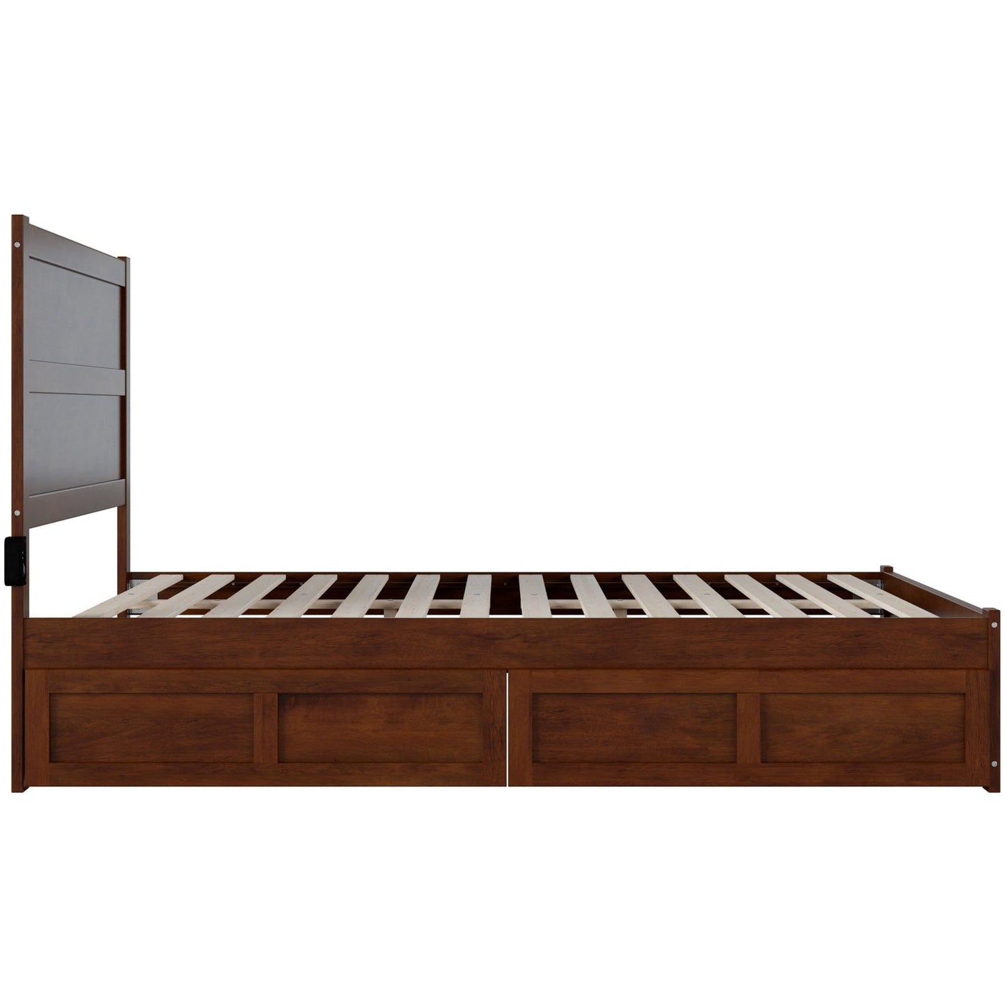 AFI Furnishings NoHo Queen Bed with Footboard and 2 Drawers in Walnut AG9163444