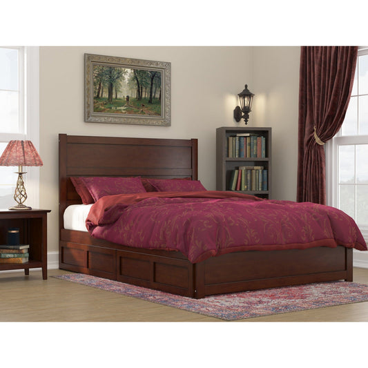 AFI Furnishings NoHo Queen Bed with Footboard and 2 Drawers in Walnut AG9163444