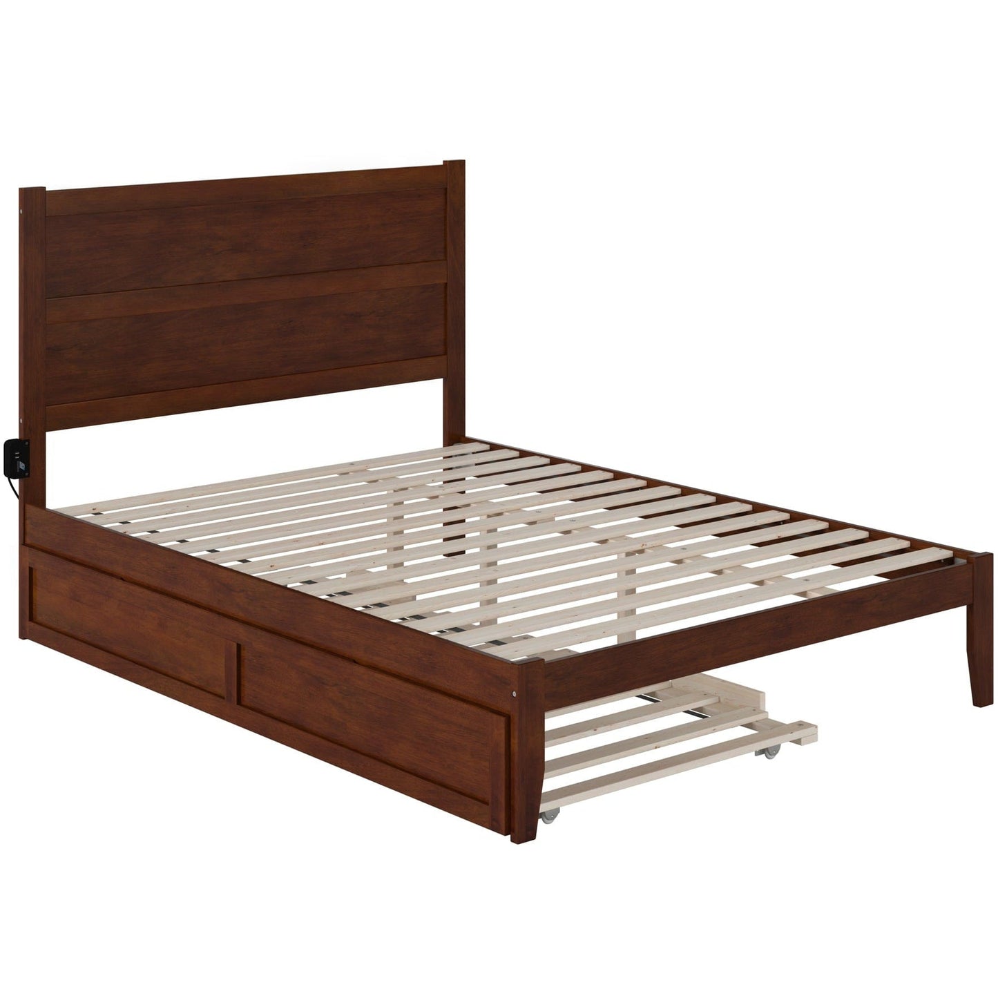 AFI Furnishings NoHo Queen Bed with Twin Extra Long Trundle in Walnut AG9111144