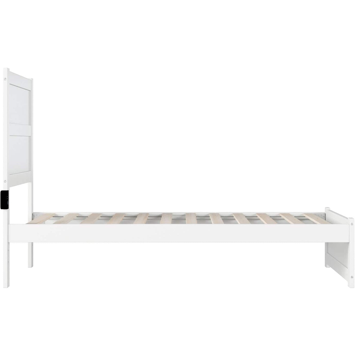 AFI Furnishings NoHo Twin Bed with Footboard in White AG9160022